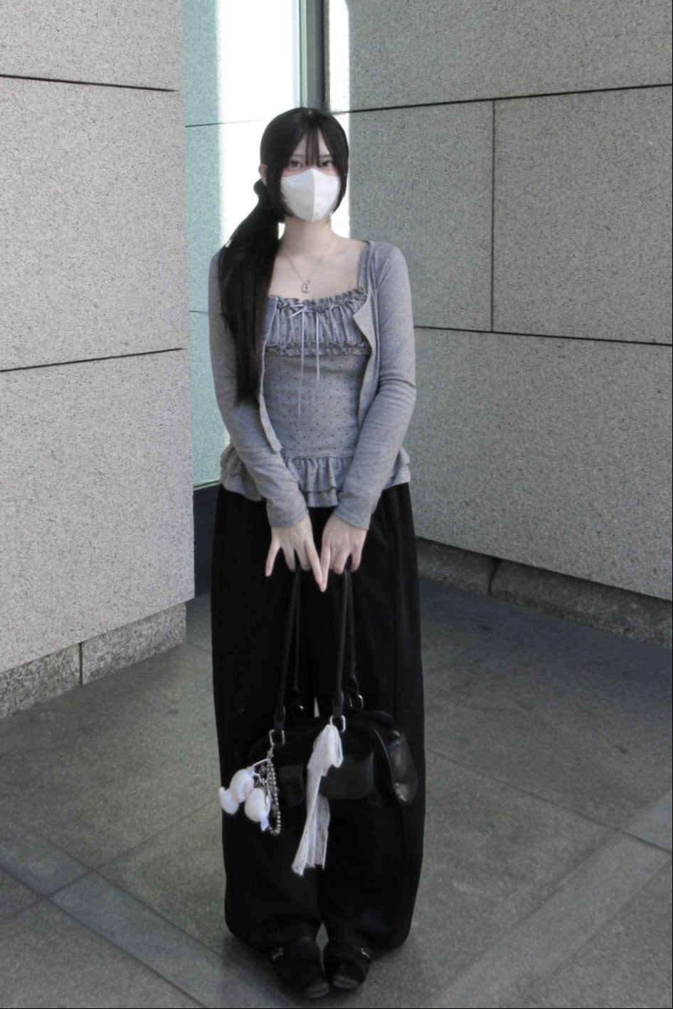 ドットフリルキャミソールカットソー KR13496