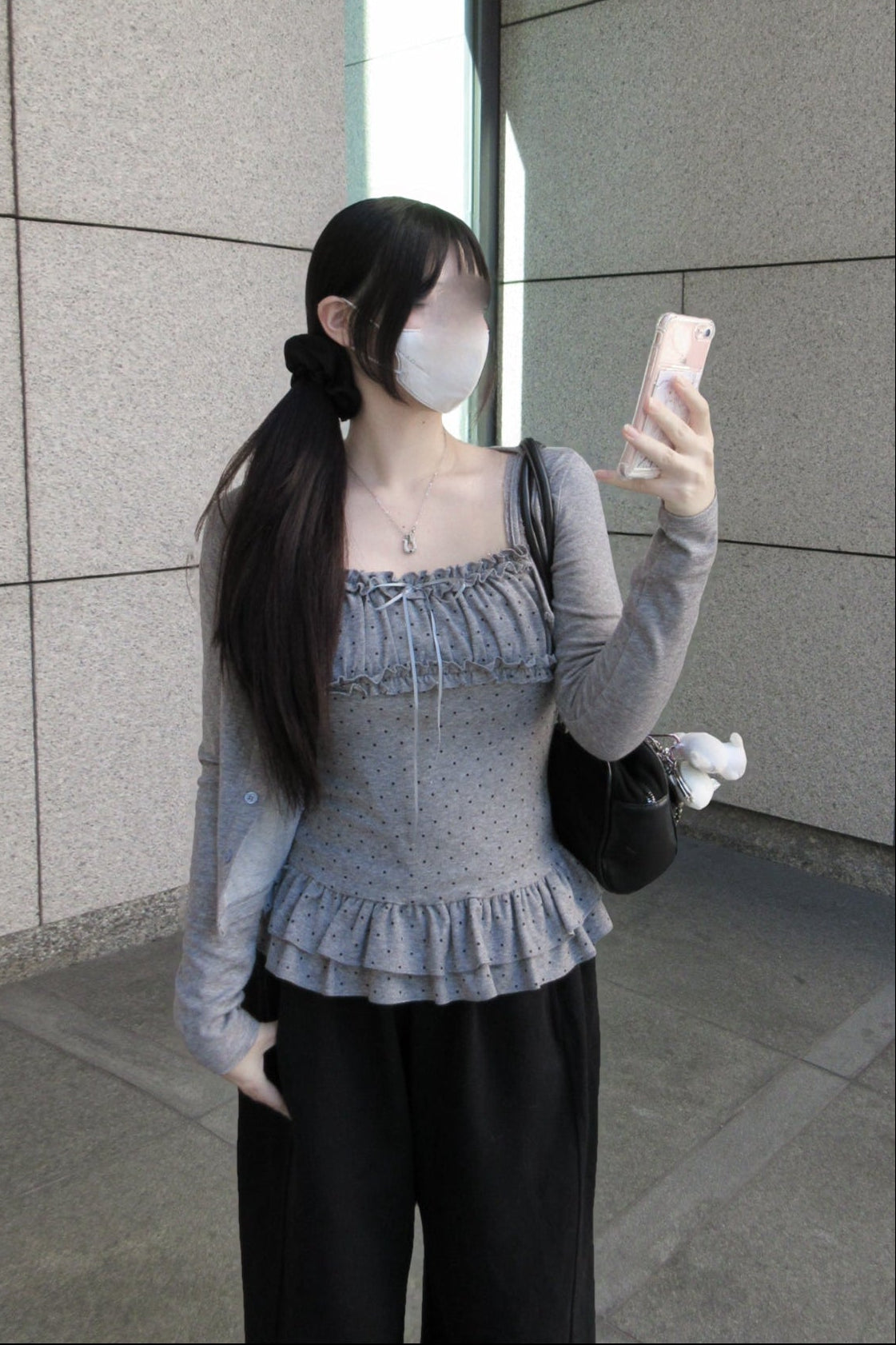 ドットフリルキャミソールカットソー KR13496