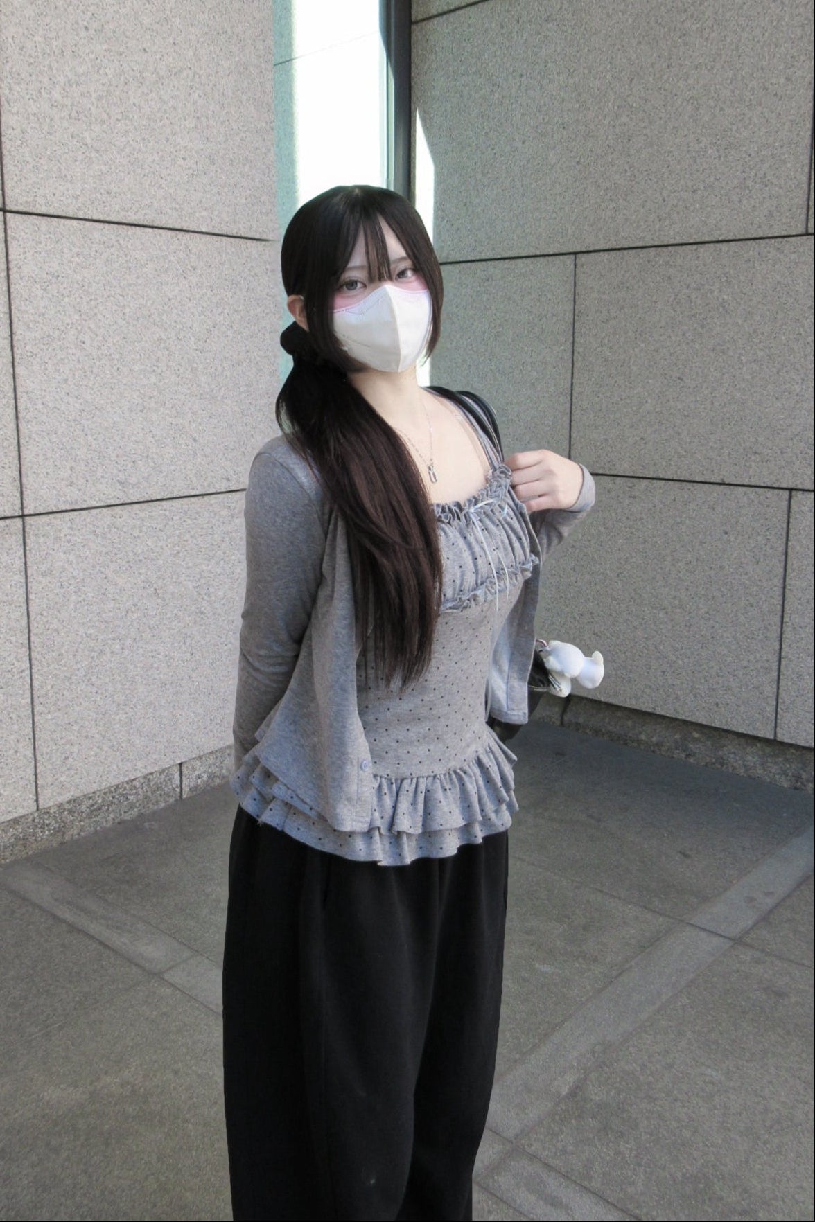 ドットフリルキャミソールカットソー KR13496