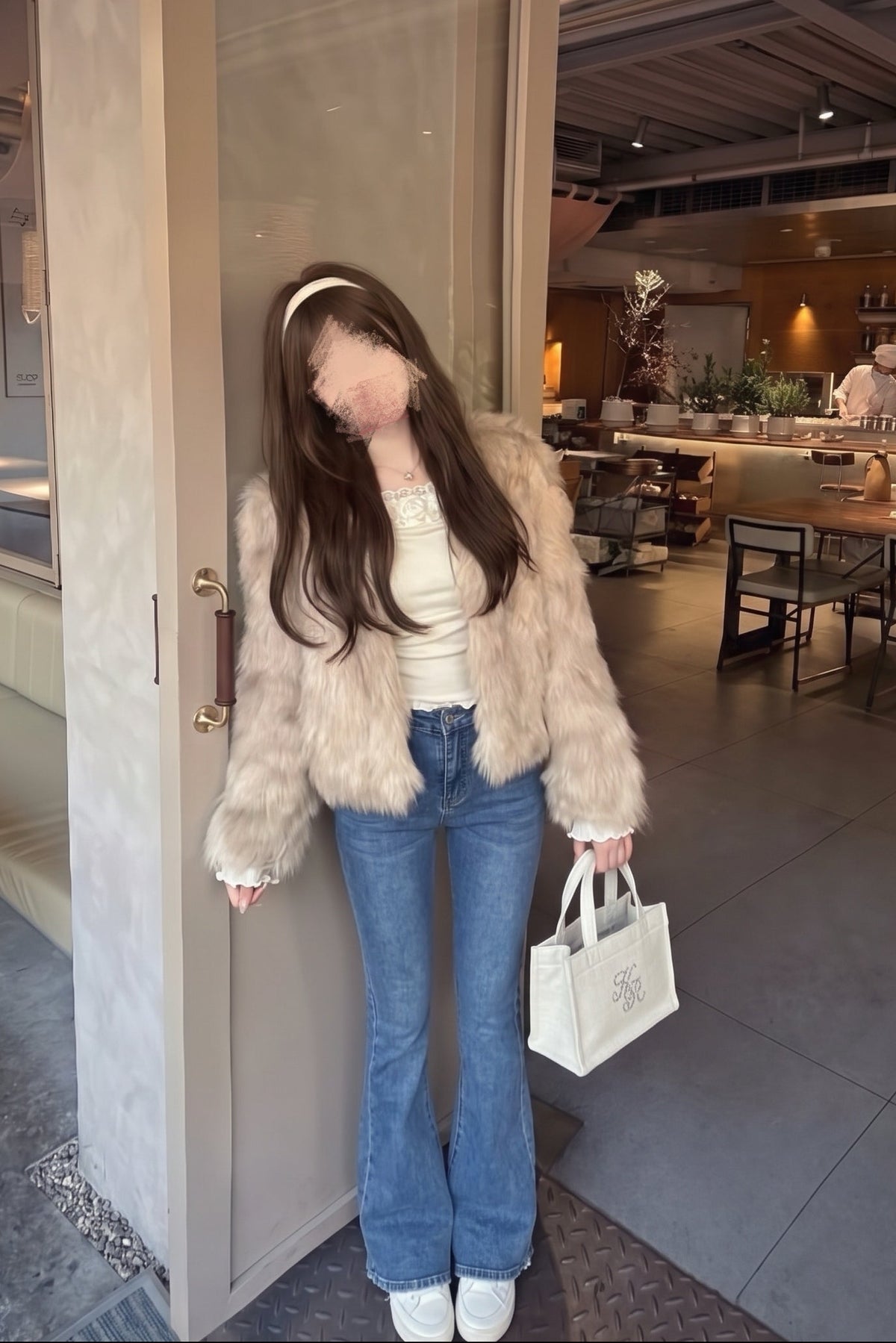 バックリボンフレアパンツ KR15532