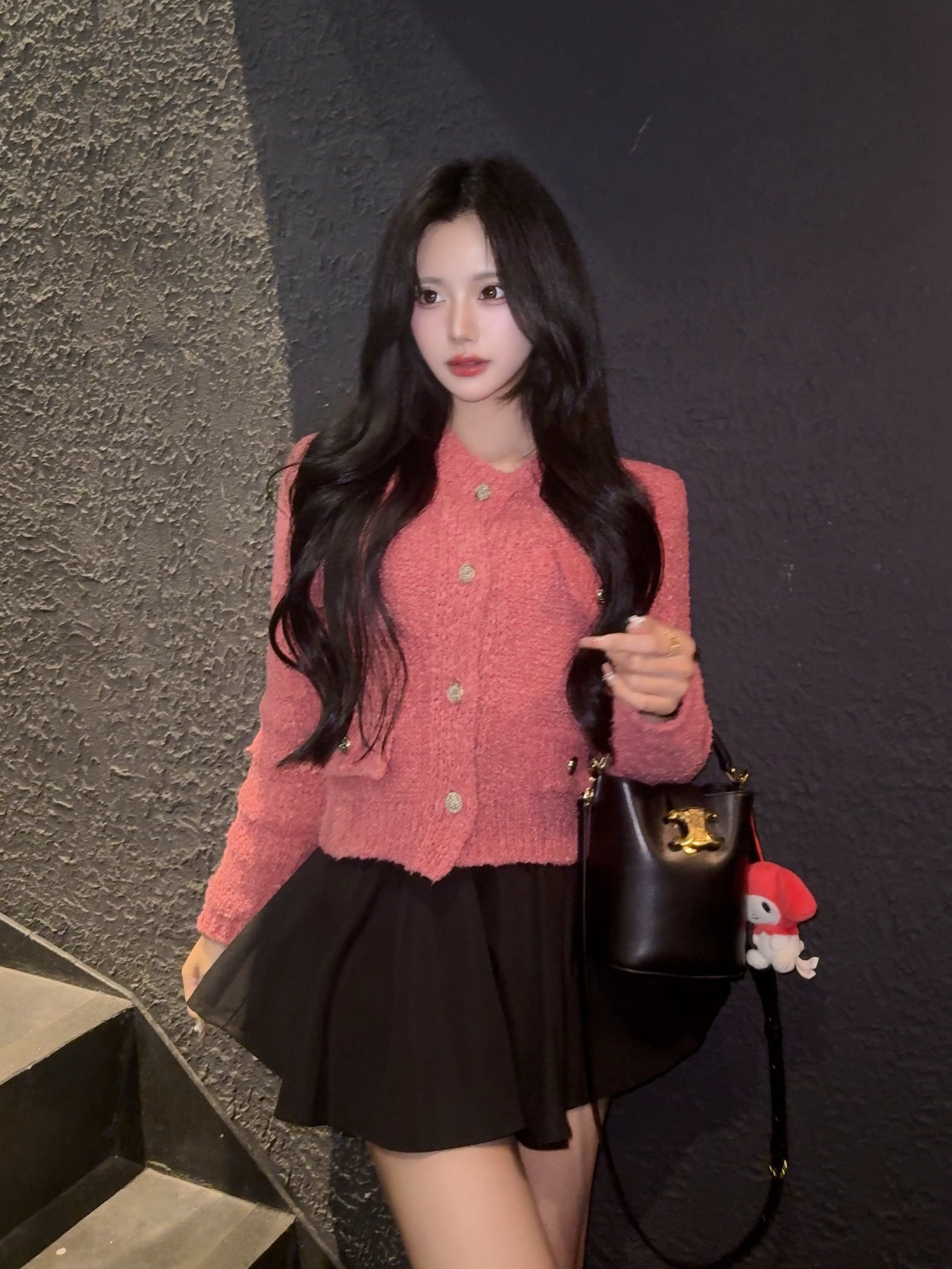 フロントボタンニットカーディガン KR13216