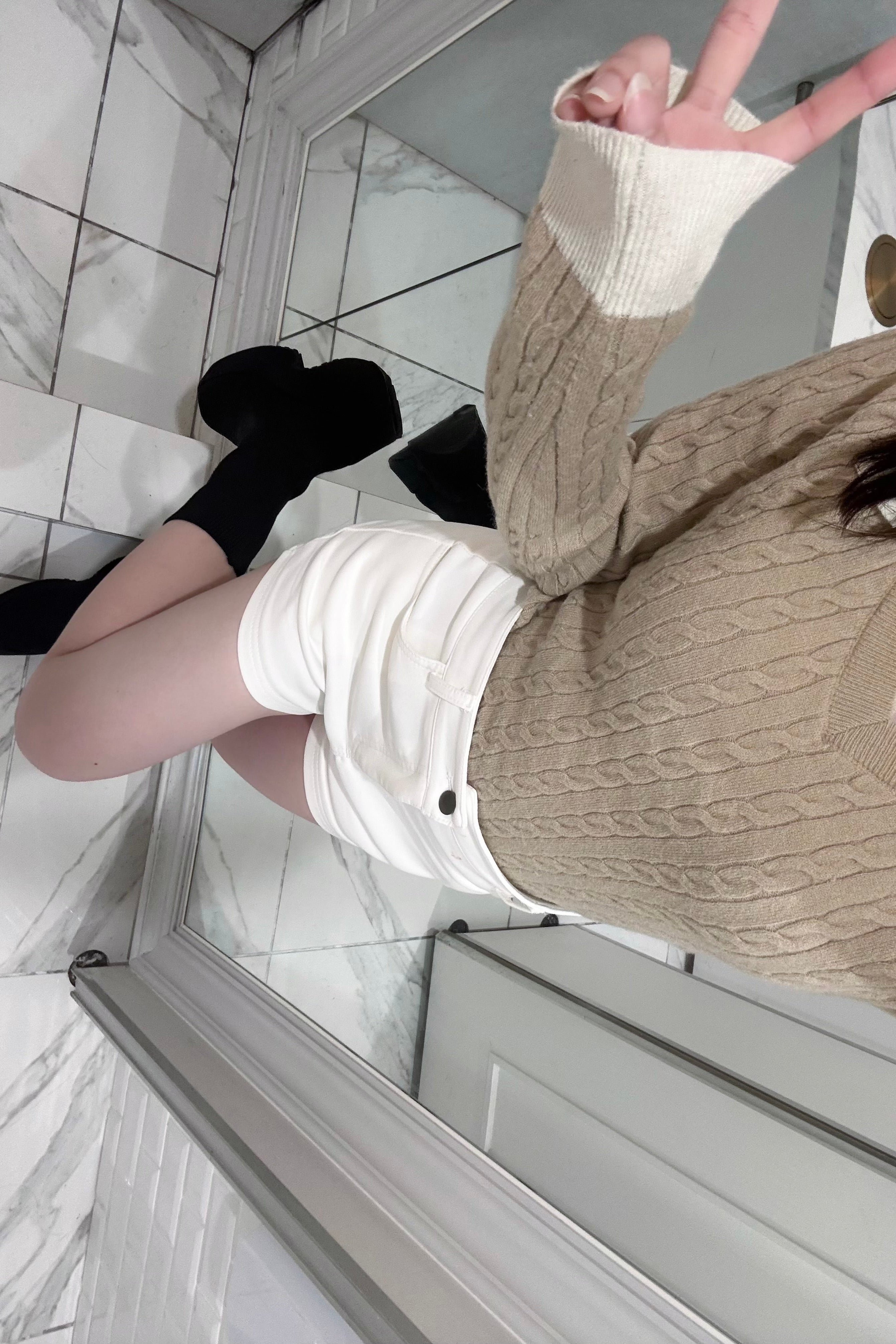 ホワイトショートパンツ KR14336