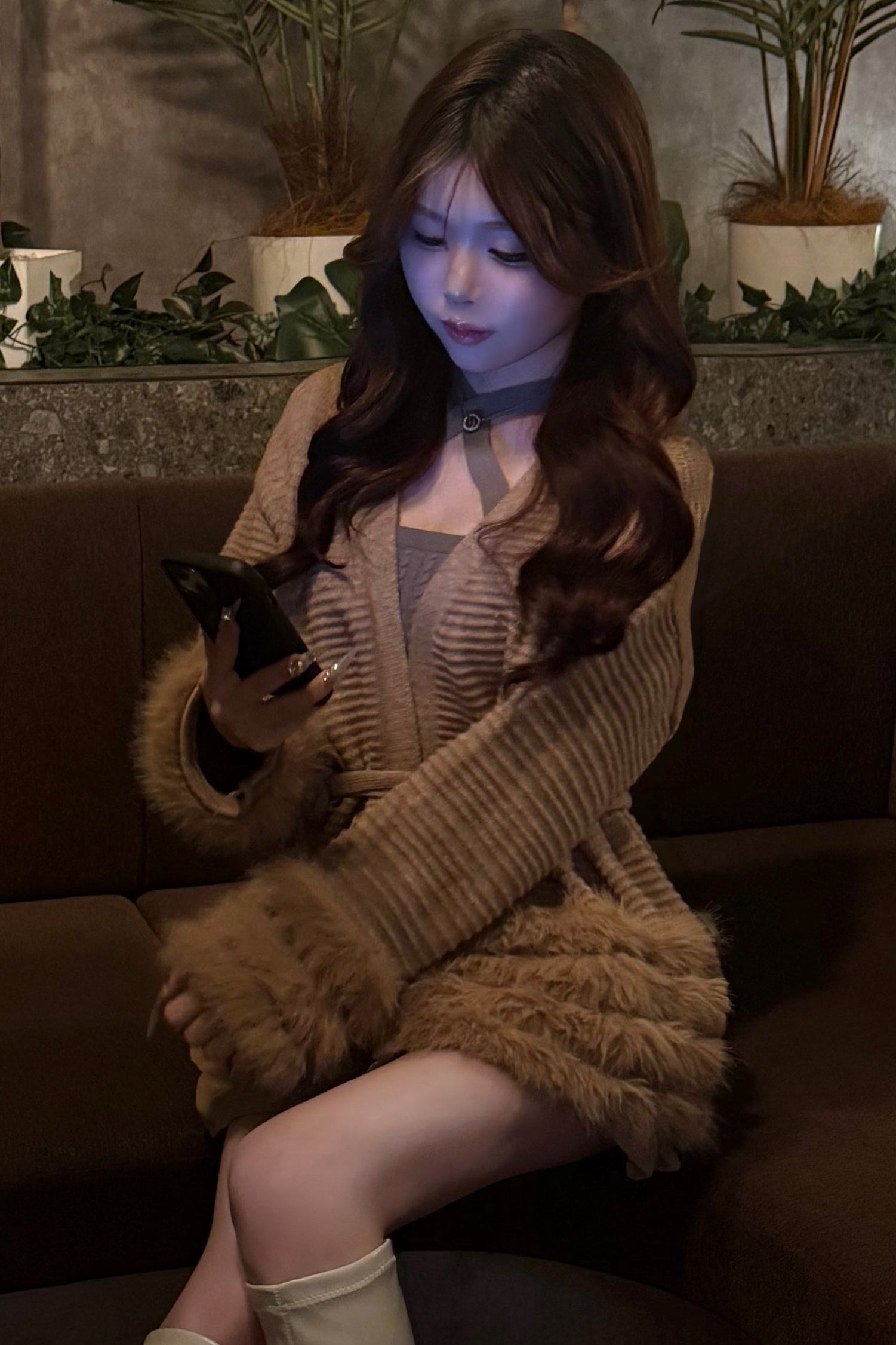 スリーブフェザーカーディガン KR30162