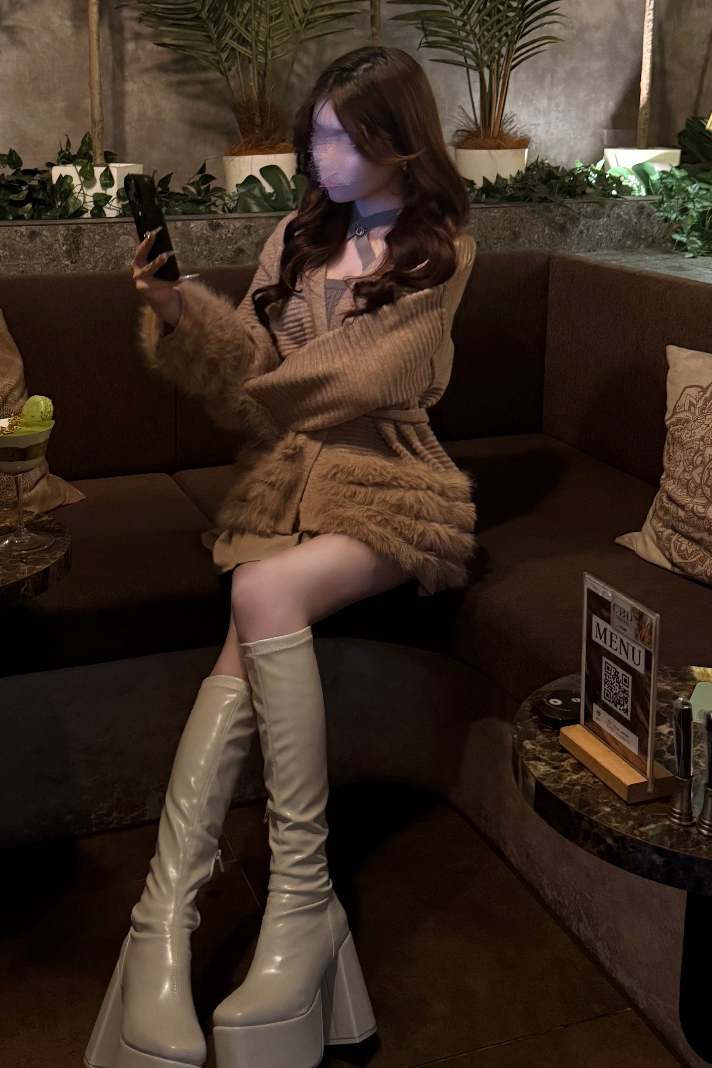 スリーブフェザーカーディガン KR30162