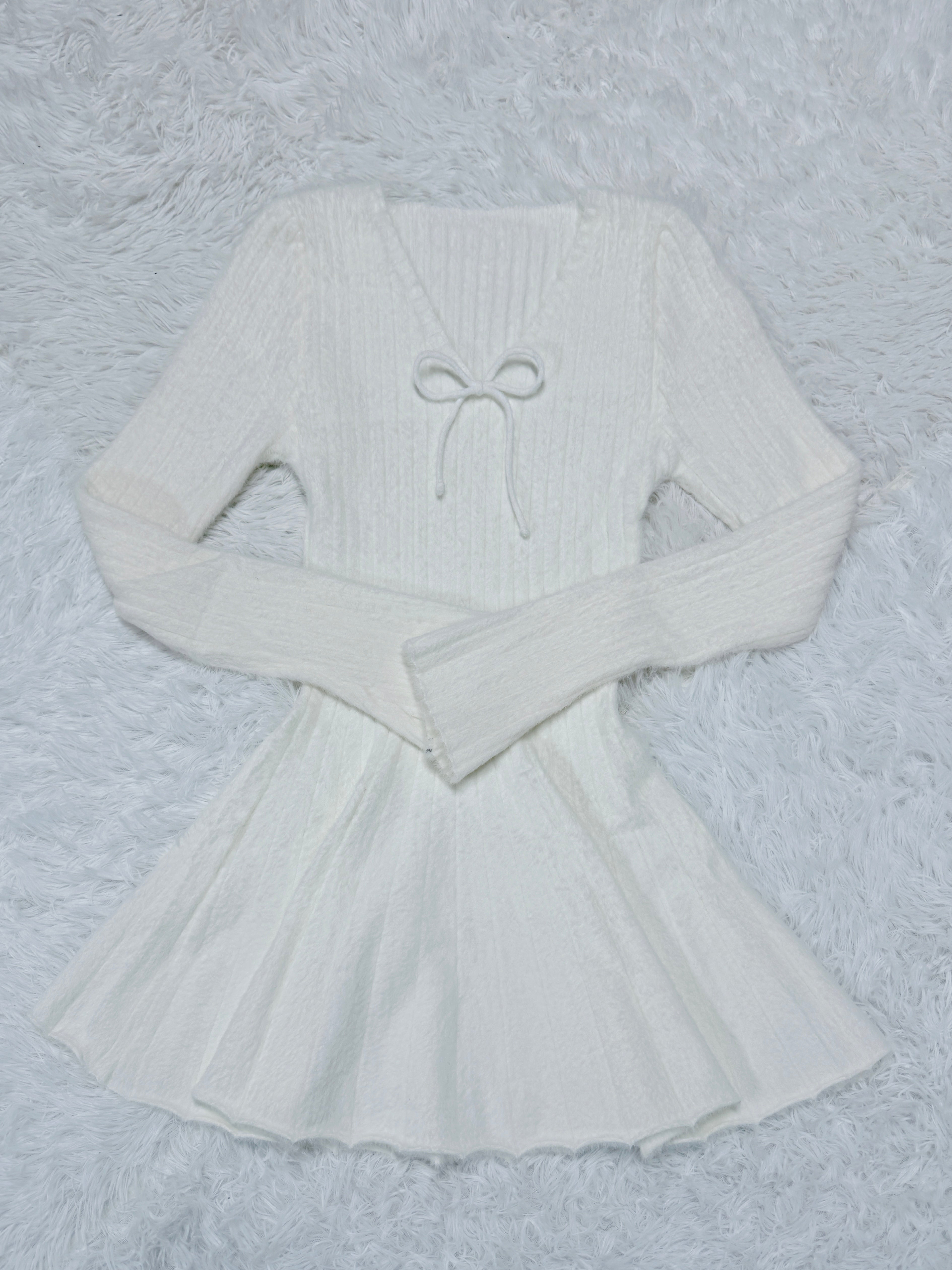 フレアガーリーニットワンピ KR13992