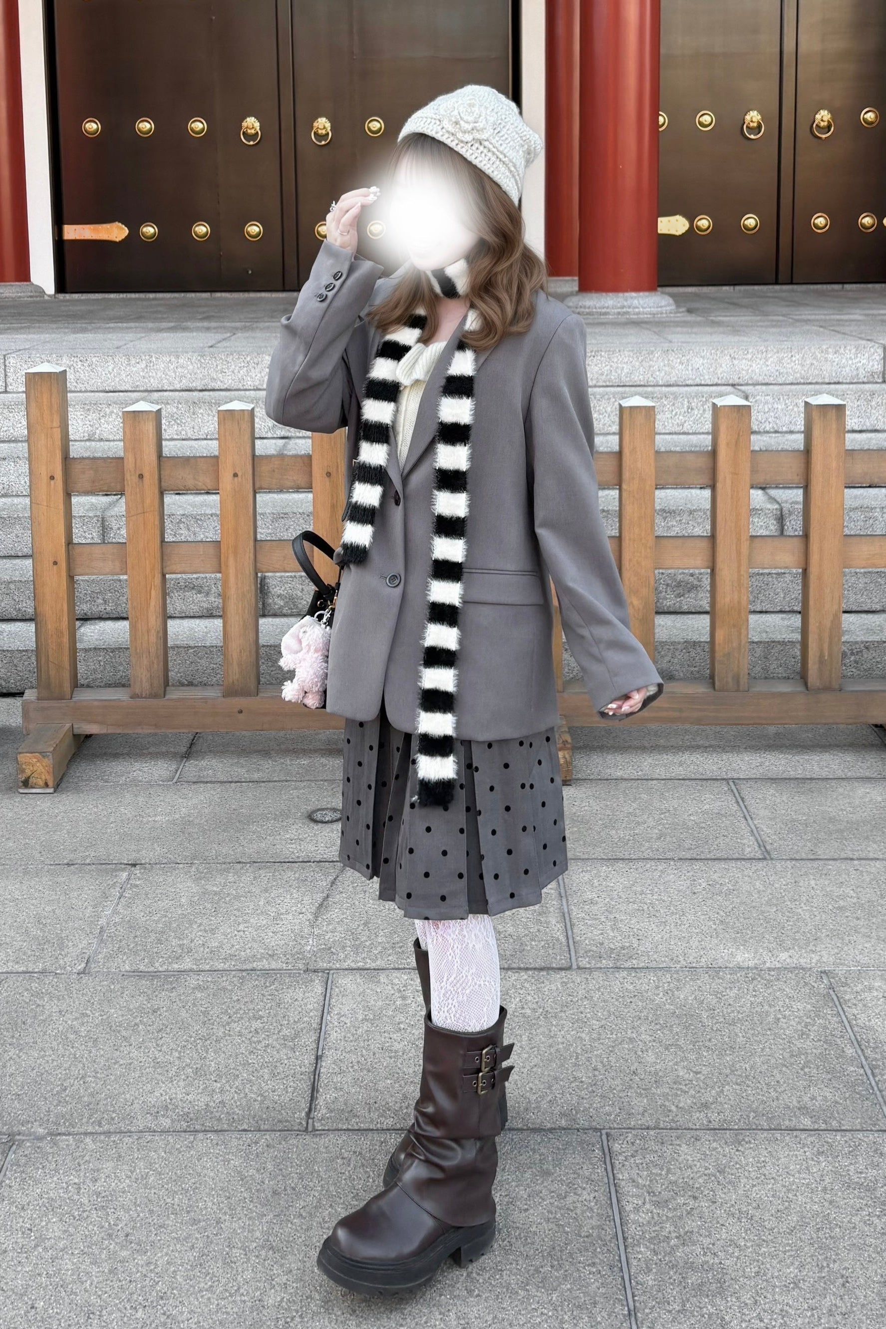 フェザーボーダーマフラー KR13691