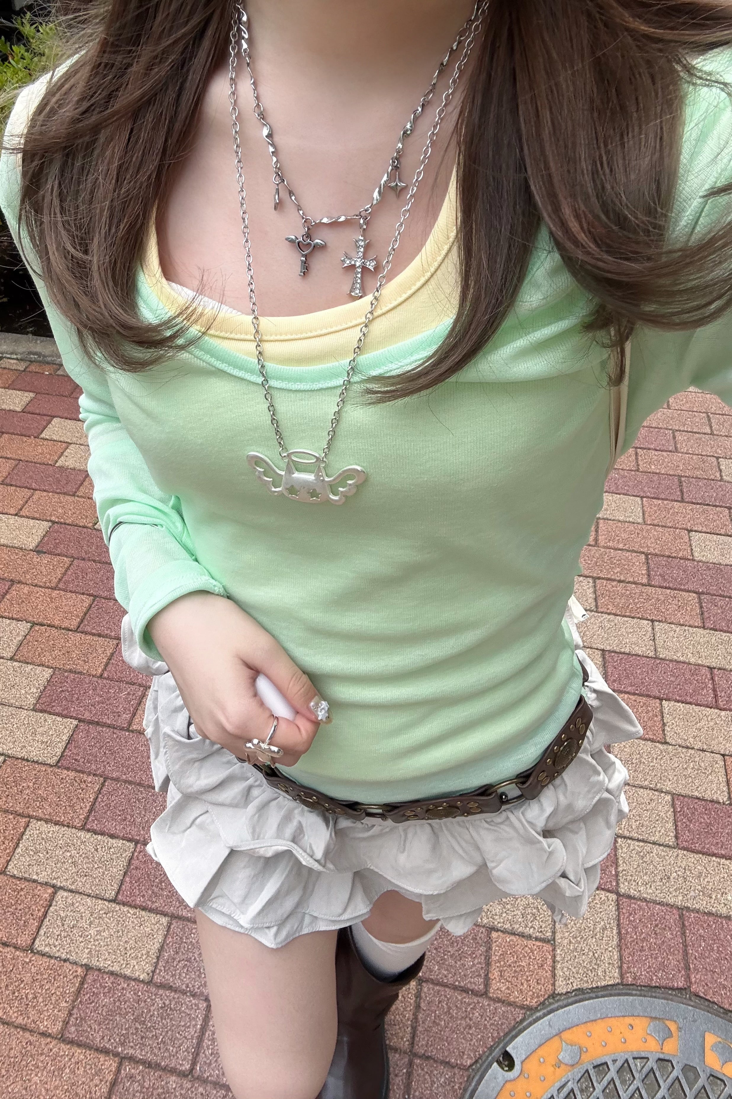 レイヤードロングスリーブTシャツ KR14884