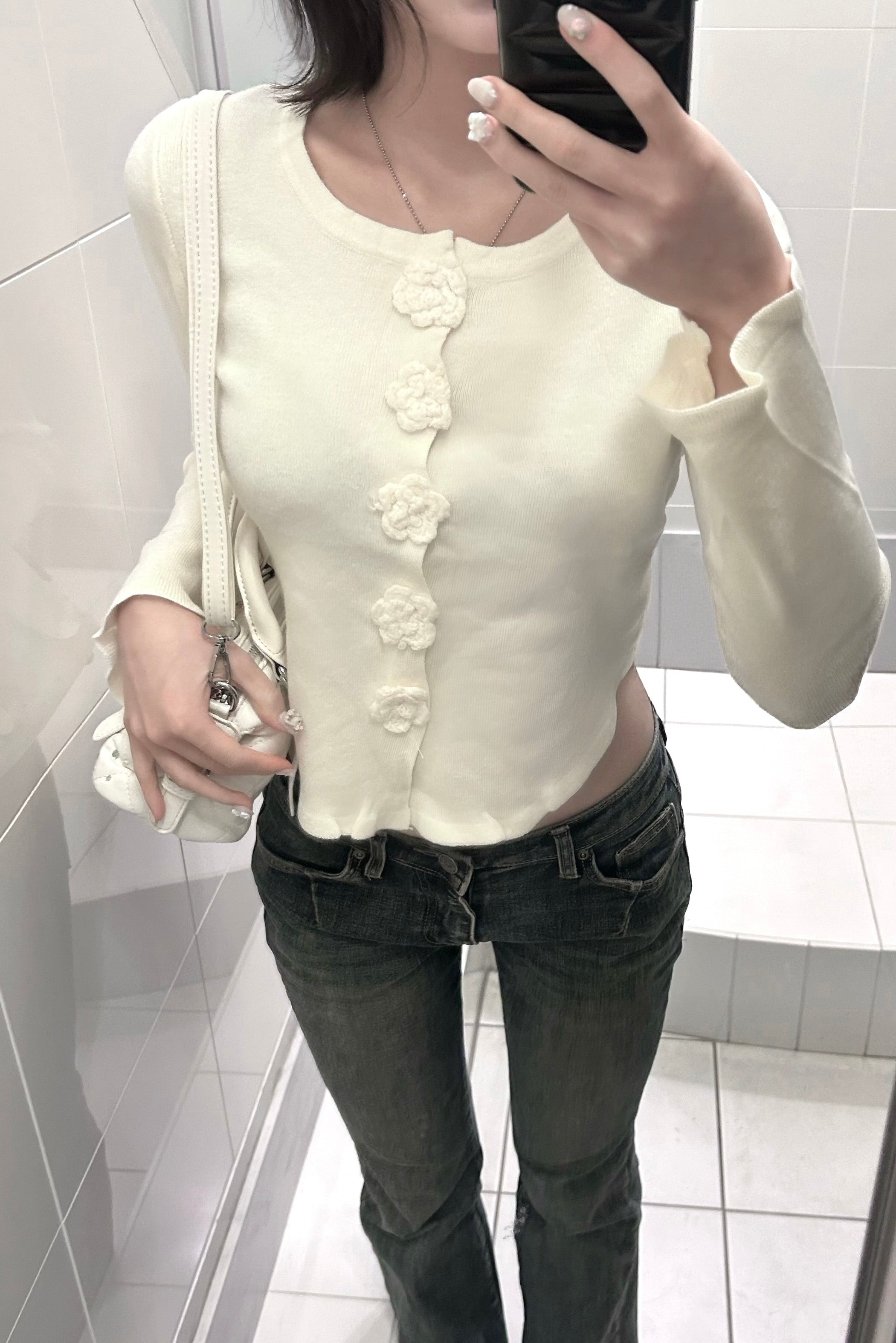 フロントモチーフニット KR13638