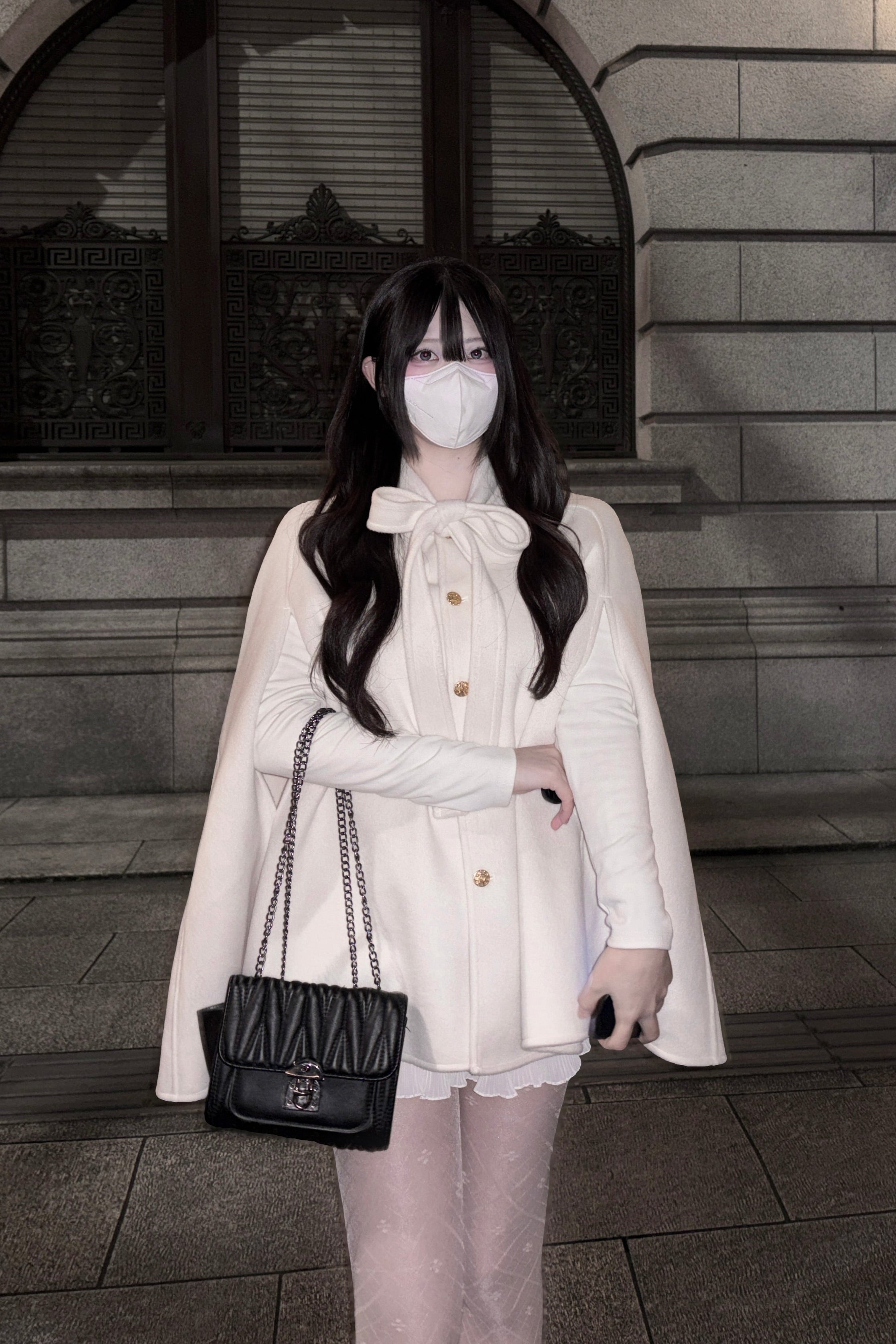 リボンケープコート KR30361