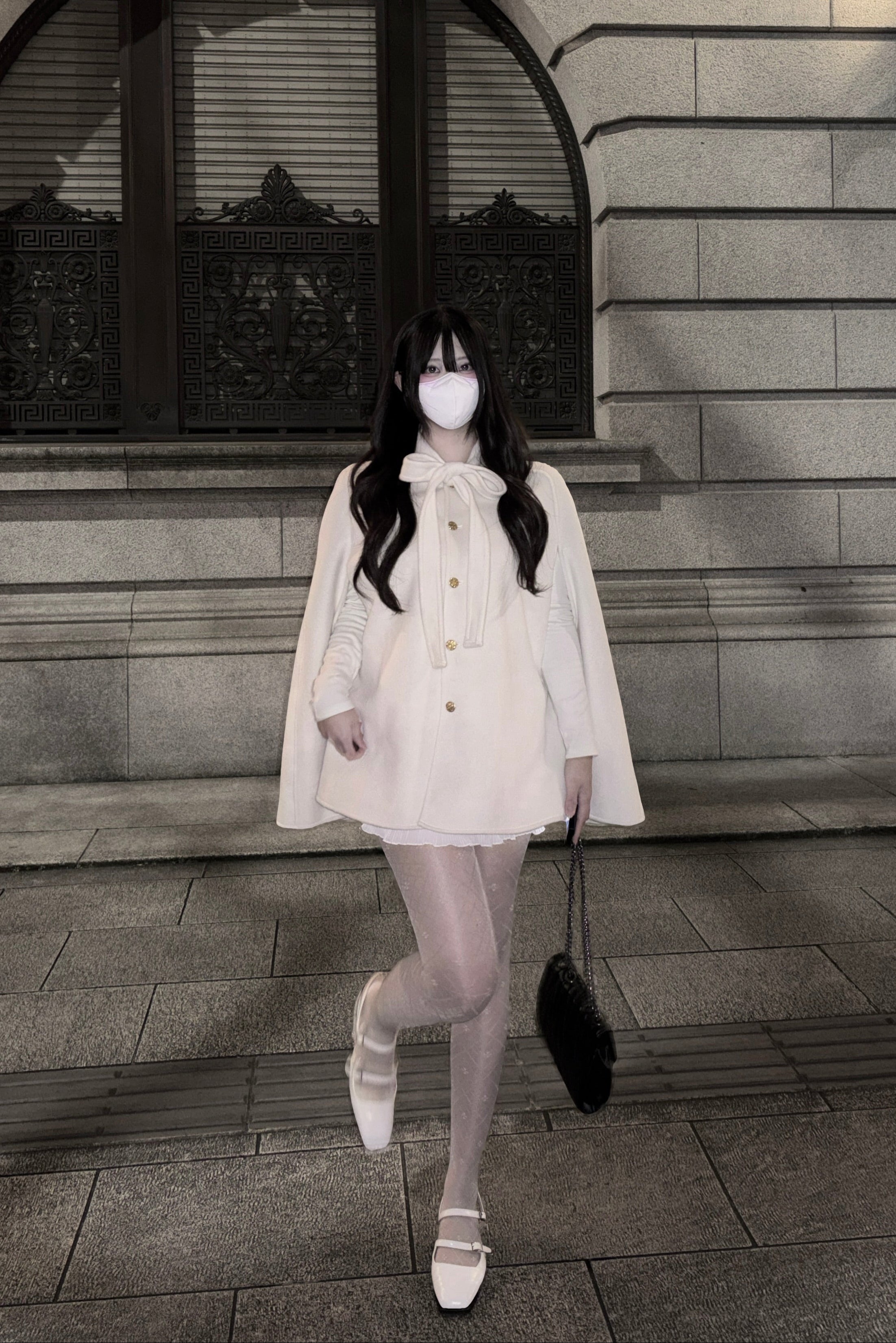 リボンケープコート KR30361