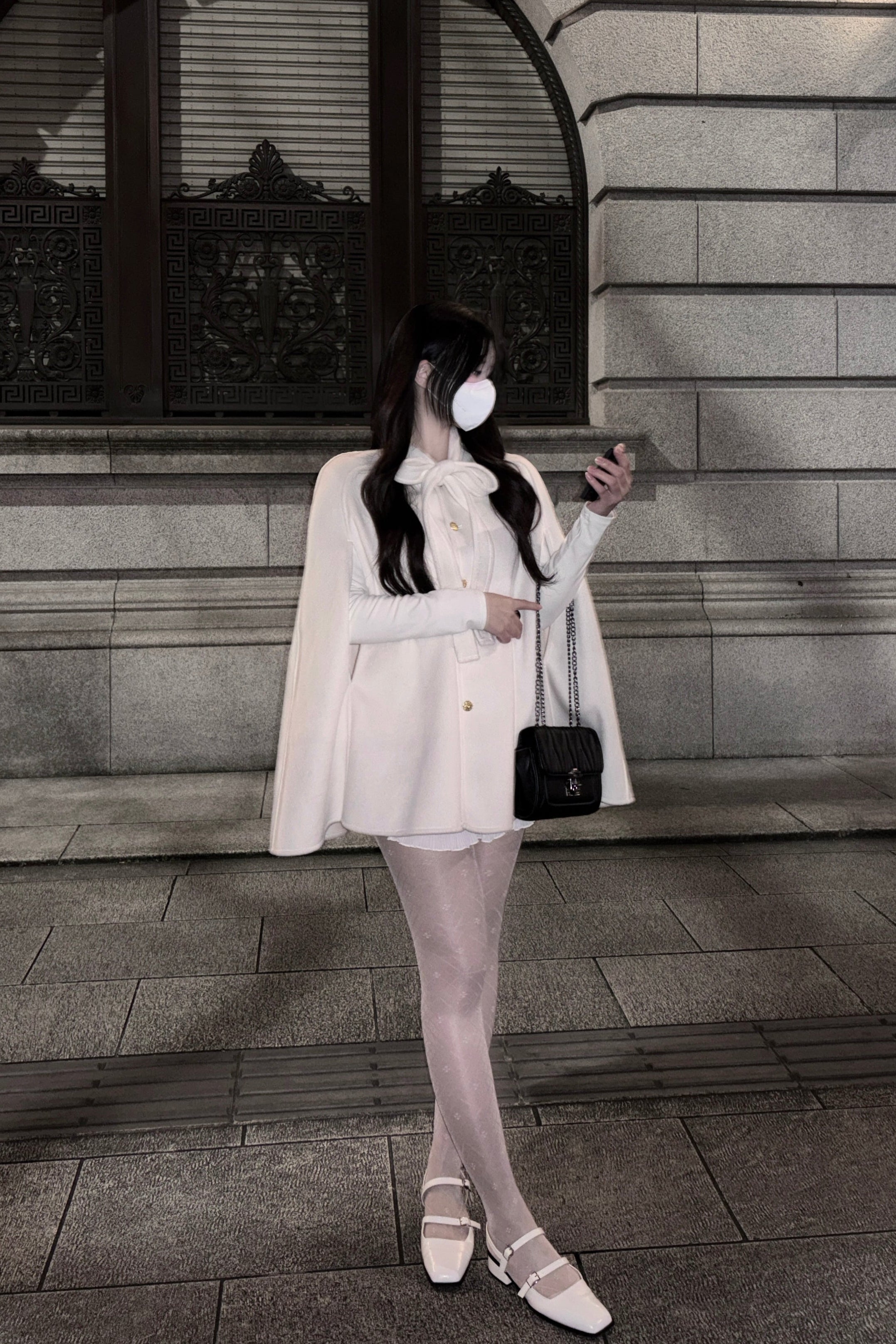 リボンケープコート KR30361