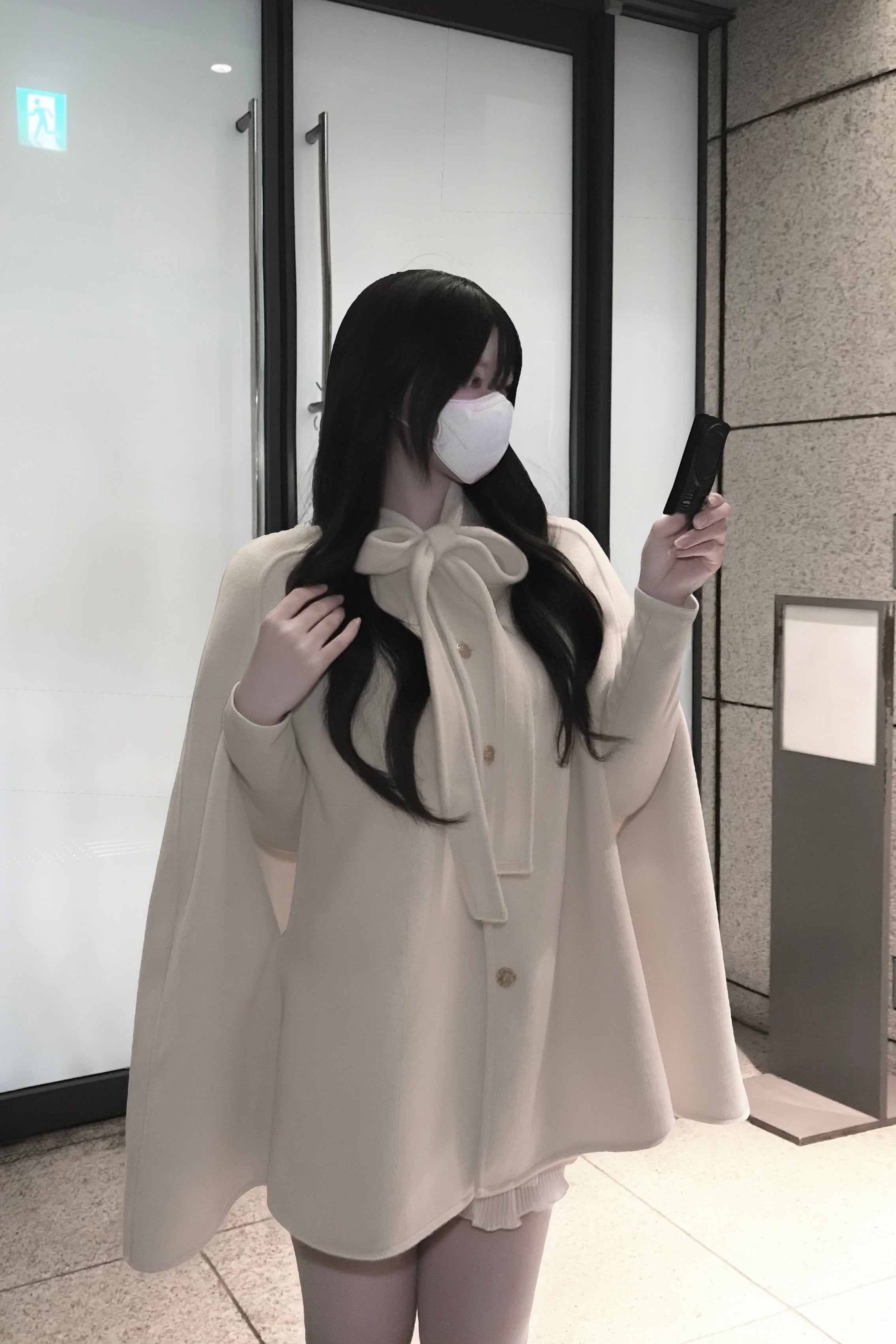 リボンケープコート KR30361