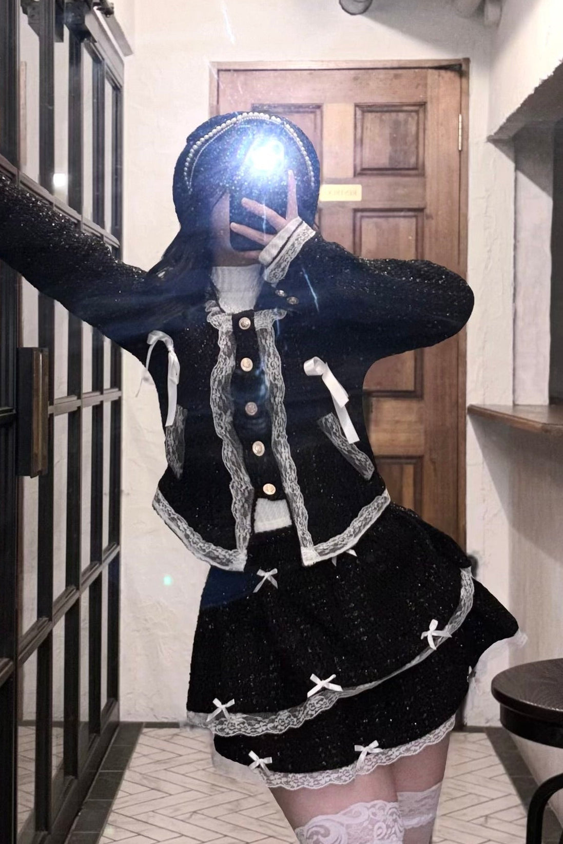 ラメツイードデザインセットアップ KR30321