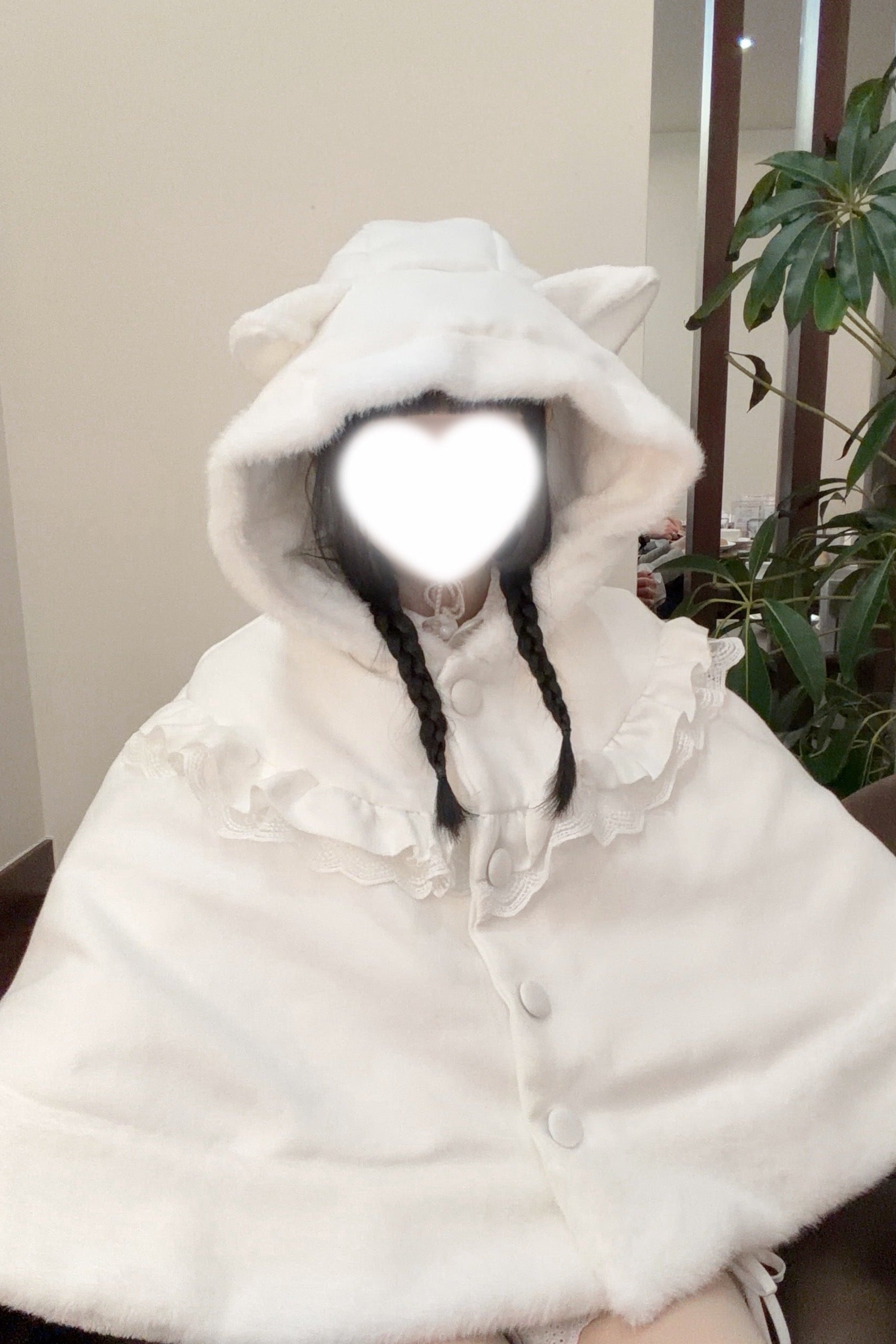 猫耳ケープコート KR30340