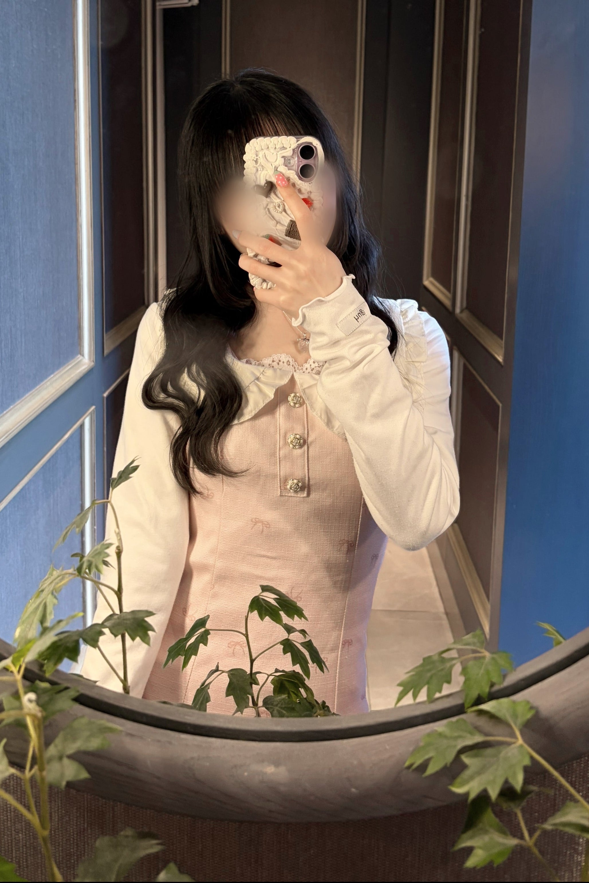 リボンフリルフレンチワンピース KR14358