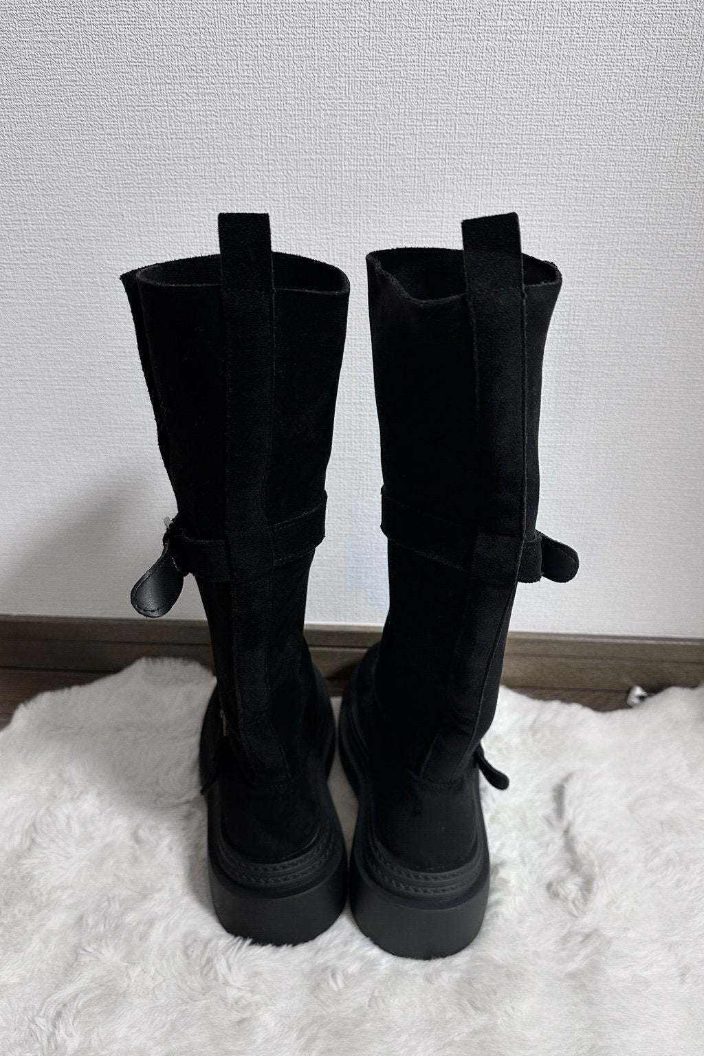 ベルトバックルロングブーツ KR13939