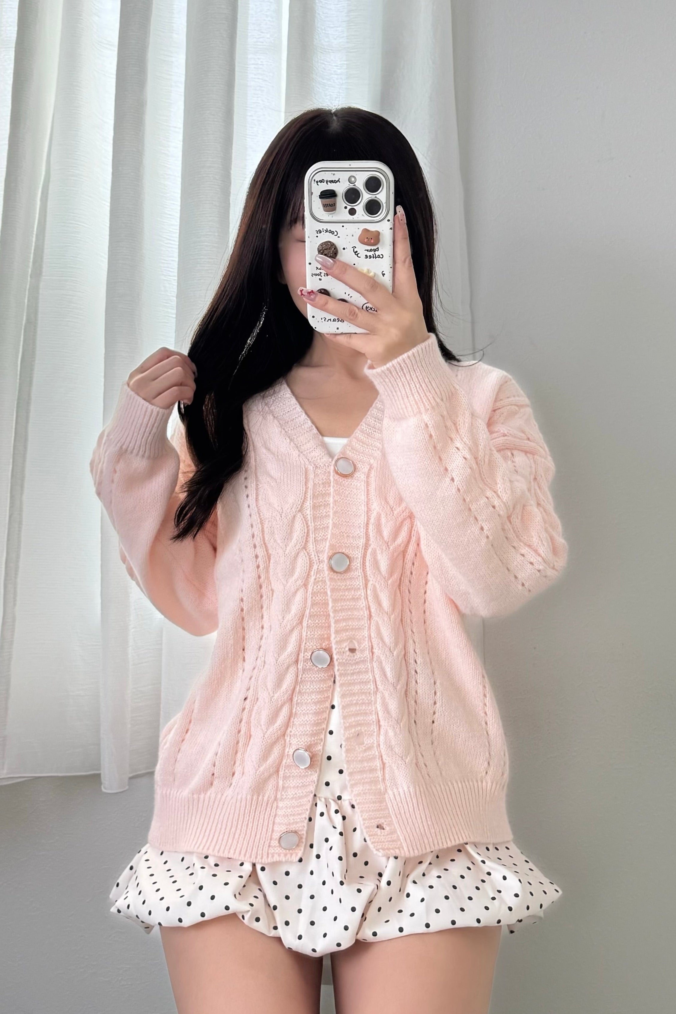 ケーブルニットカーディガン KR13698