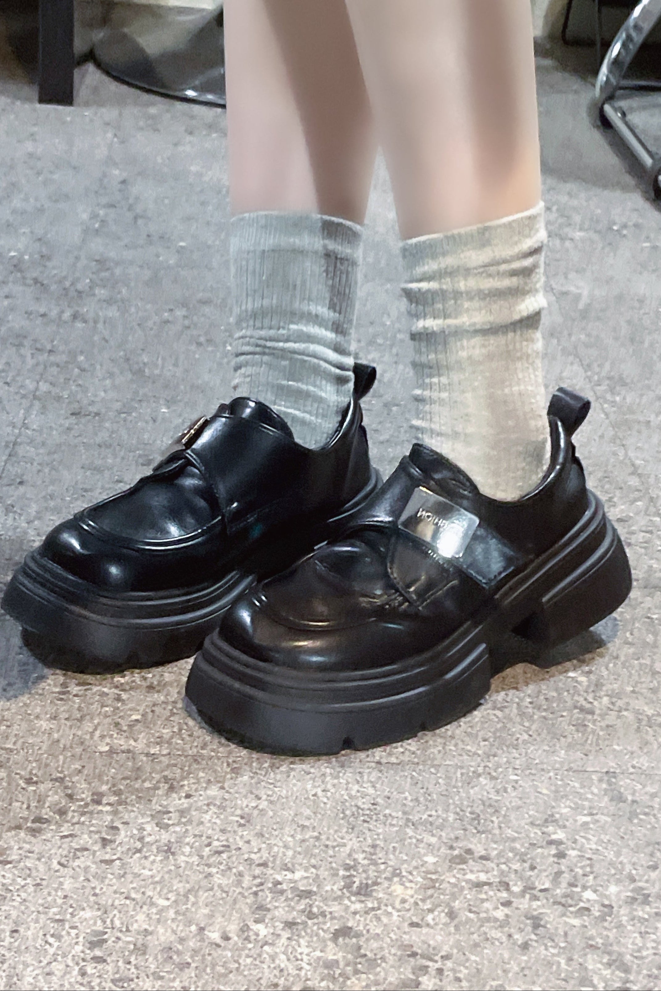 メタルバックルローファー KR13365