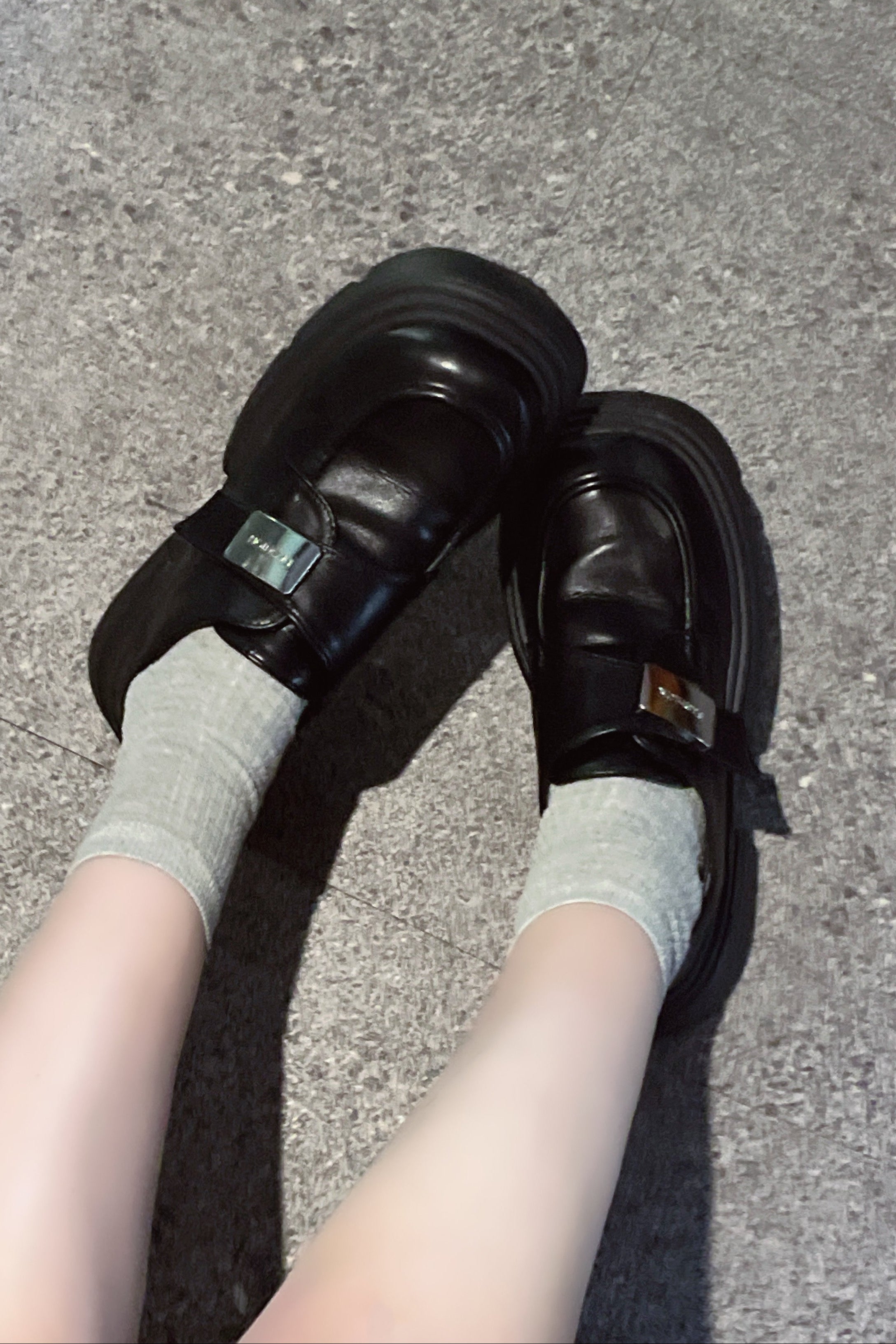 メタルバックルローファー KR13365