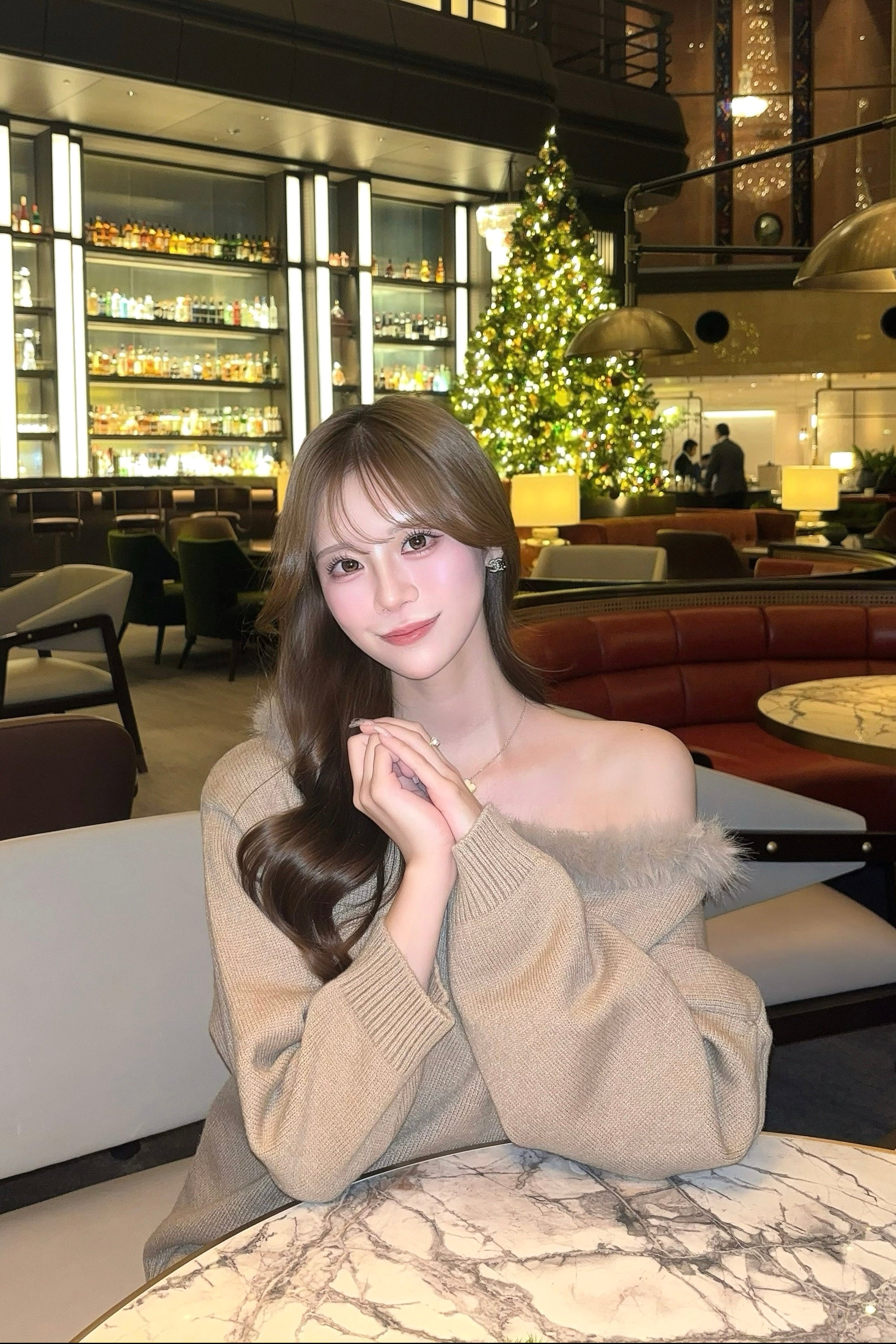 ワンショルルーズニットセットアップ KR30425