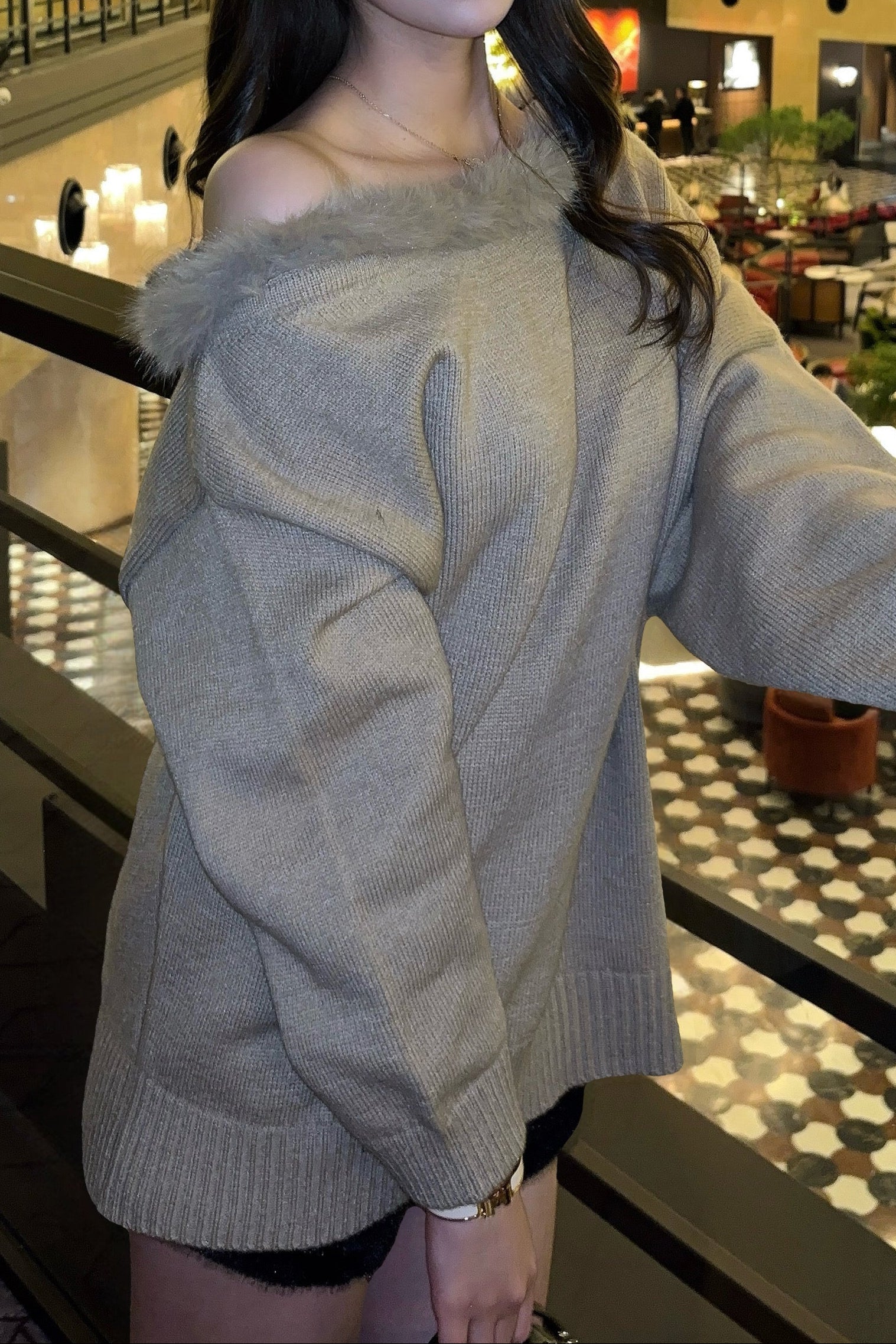 ワンショルルーズニットセットアップ KR30425