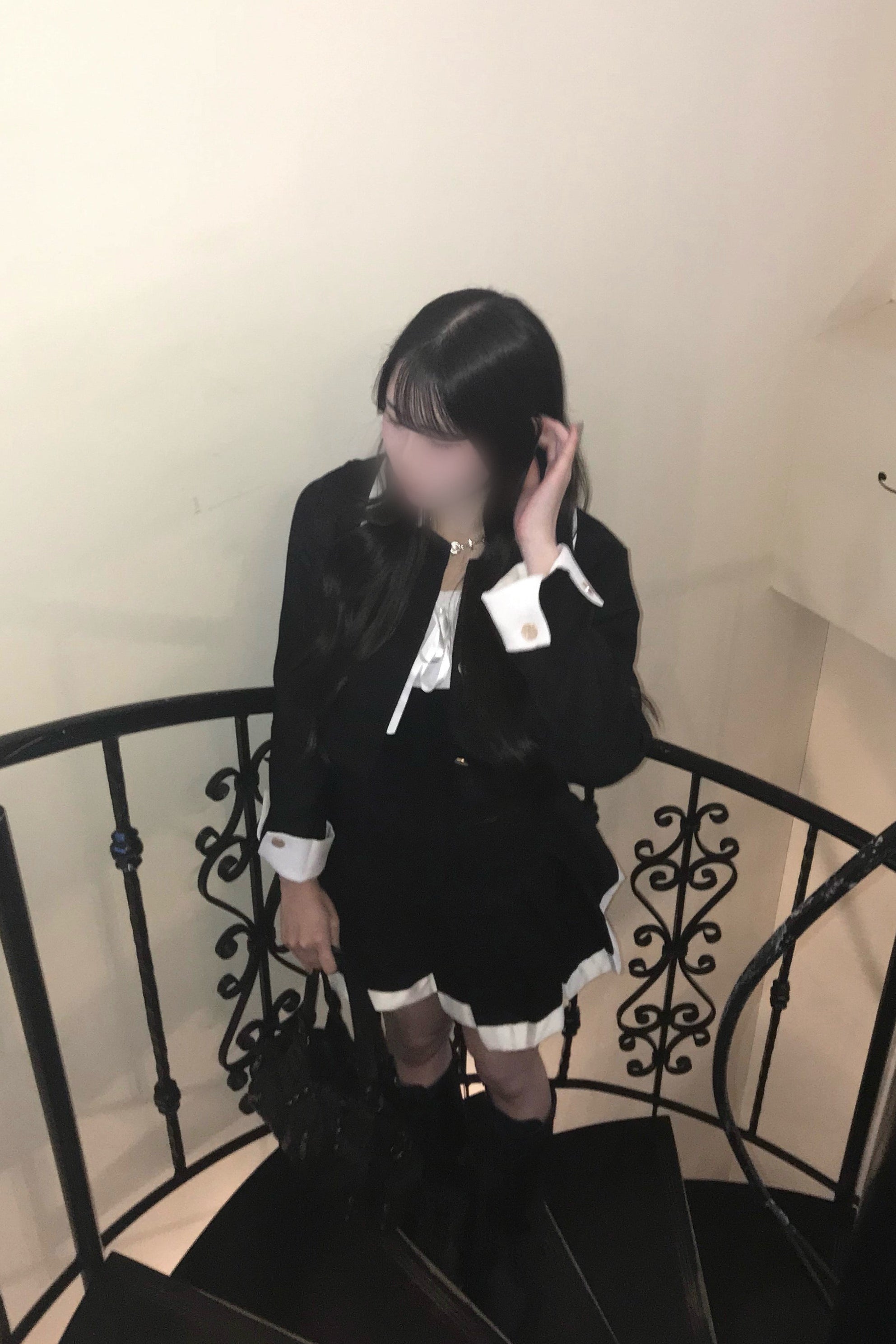 バイカラークロップドセットアップ KR30100