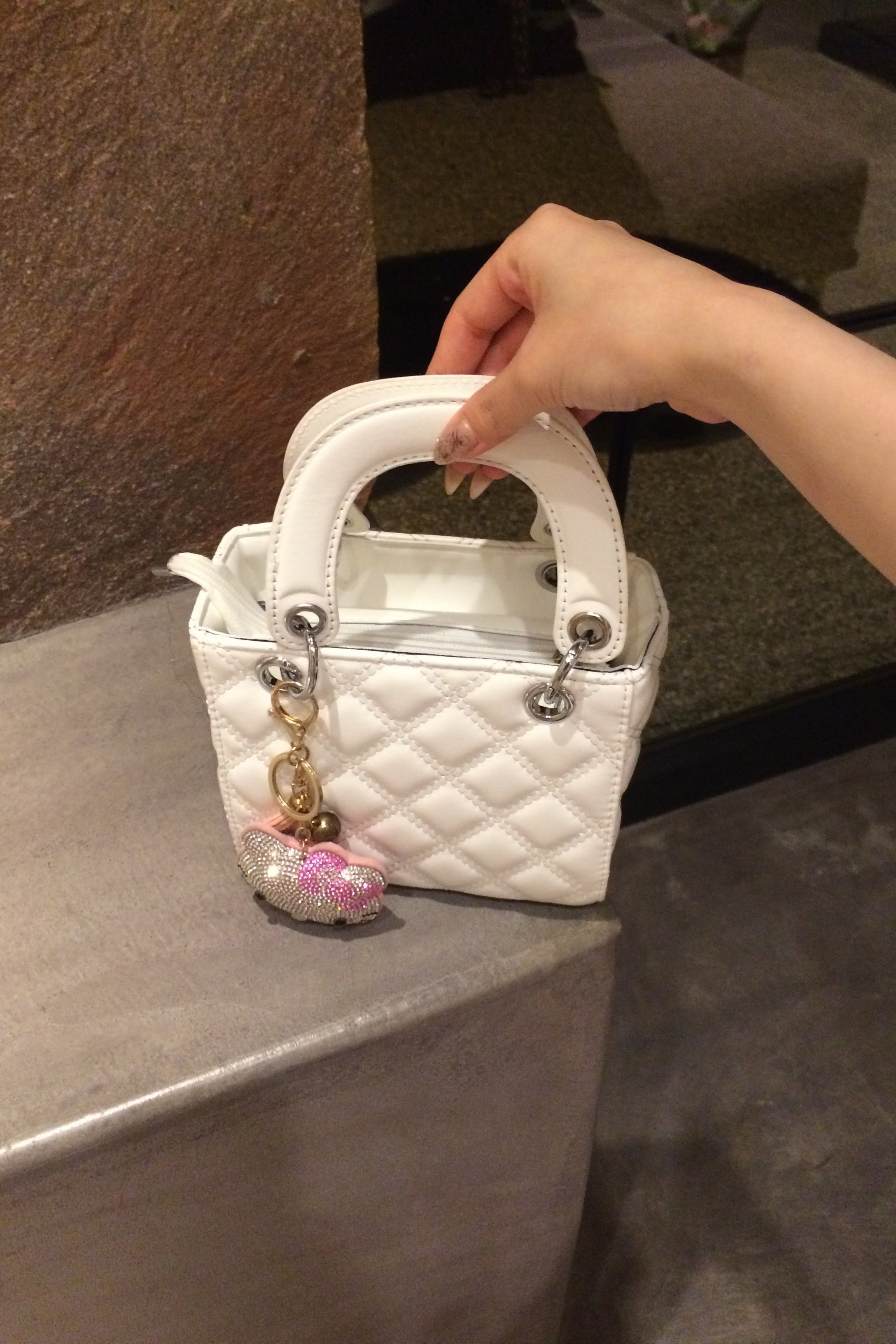 オフショルダーシフォンミニワンピース KR14915