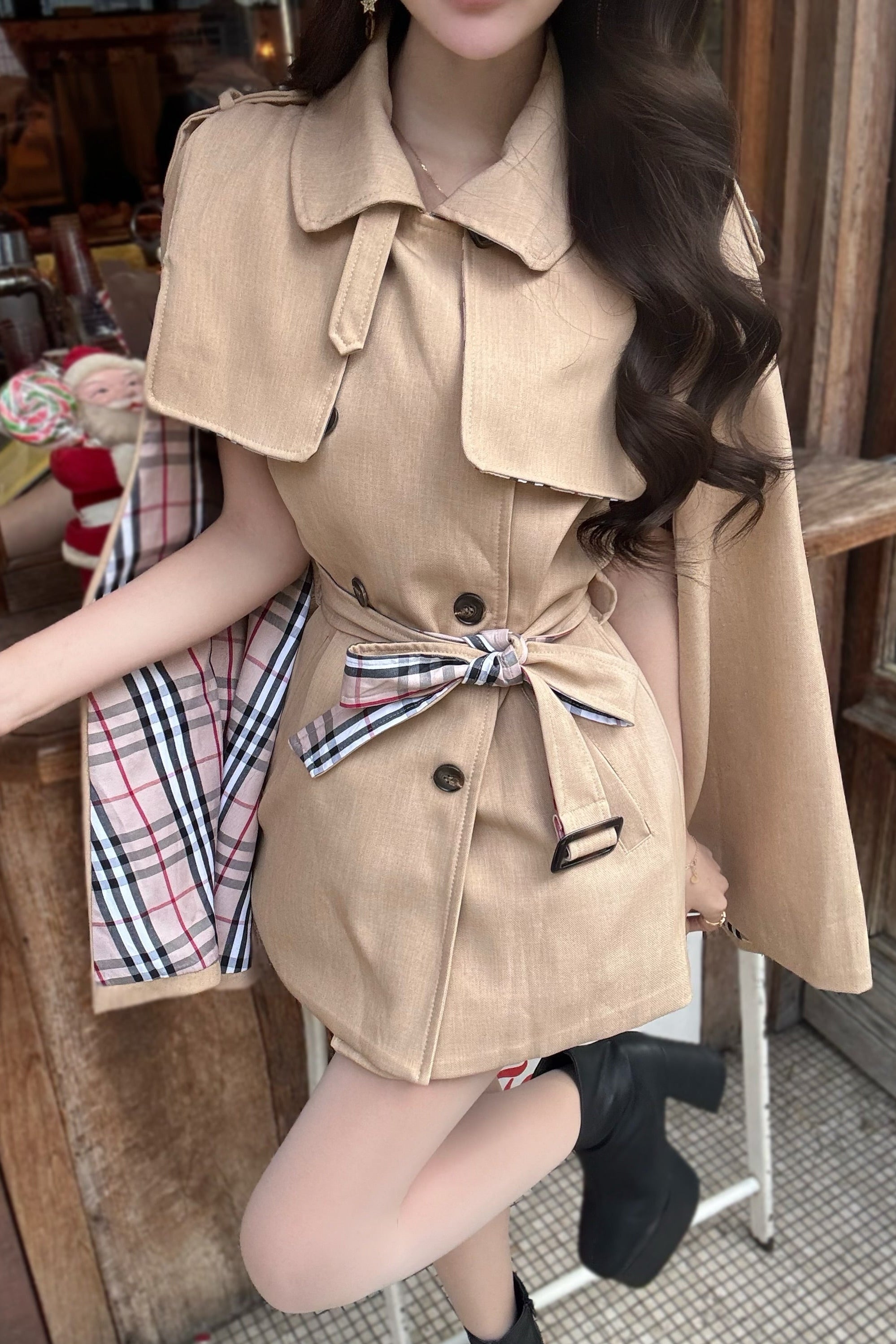 トレンチケープコート KR30295