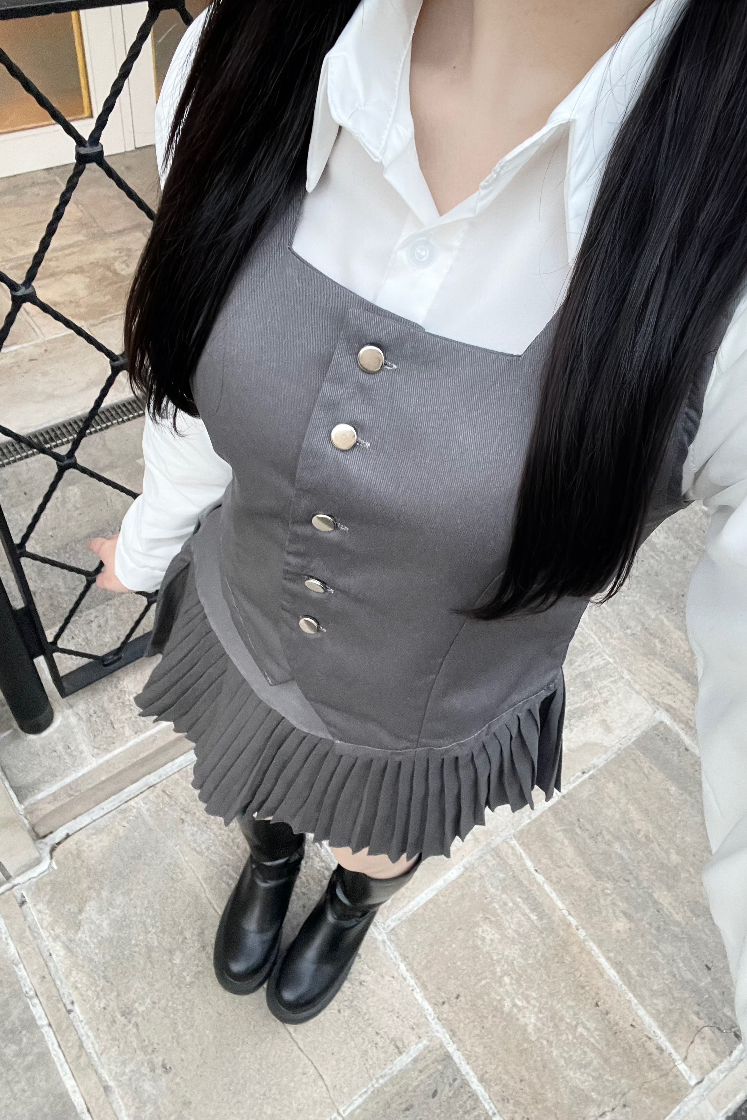 スリーピースプリーツセットアップ KR30251