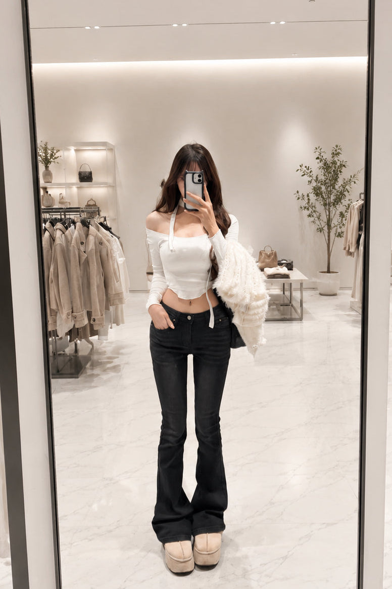 ウォッシュフレアパンツ KR14434