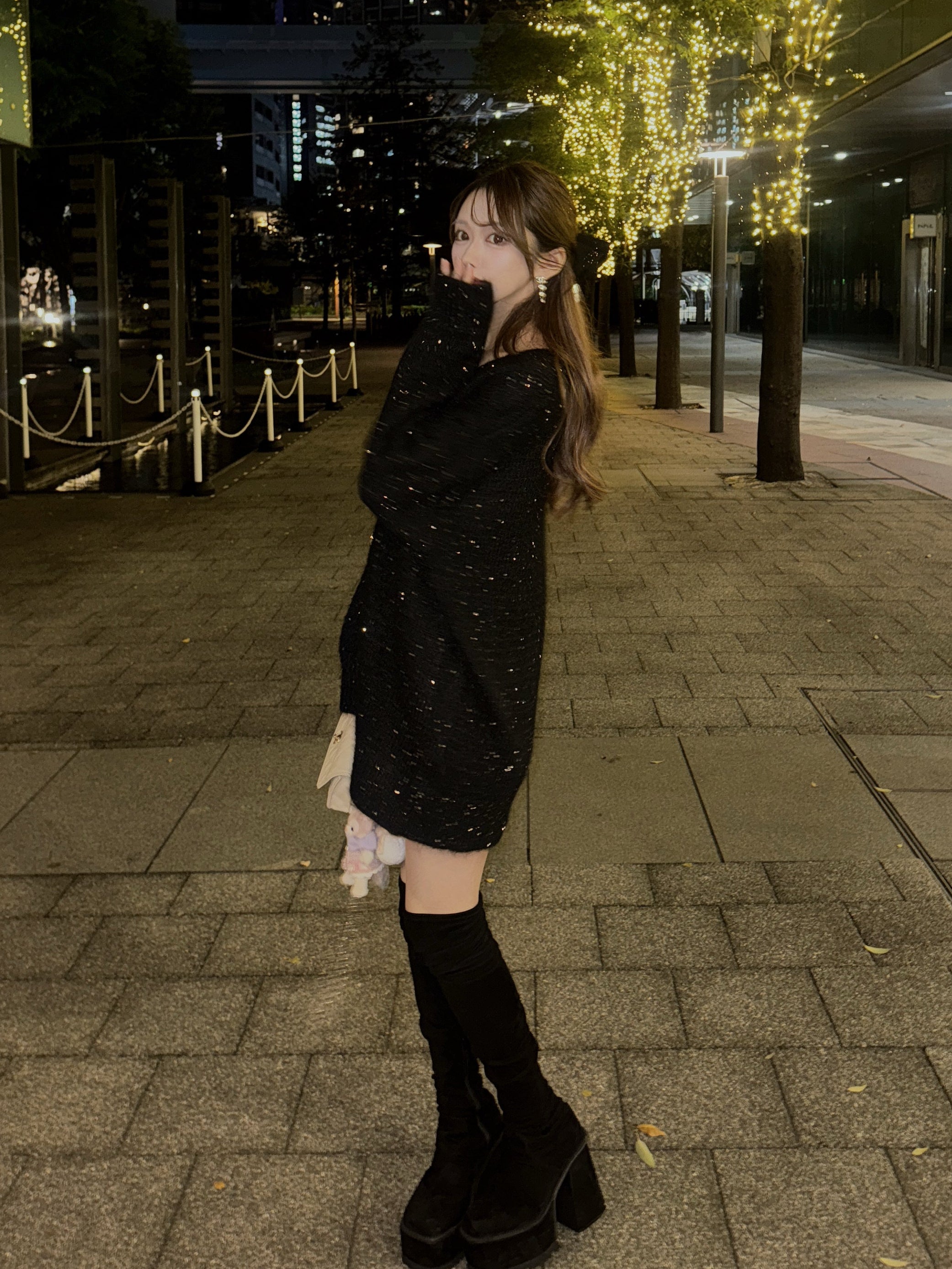 オーバーサイズキラキラカーディガン KR13661