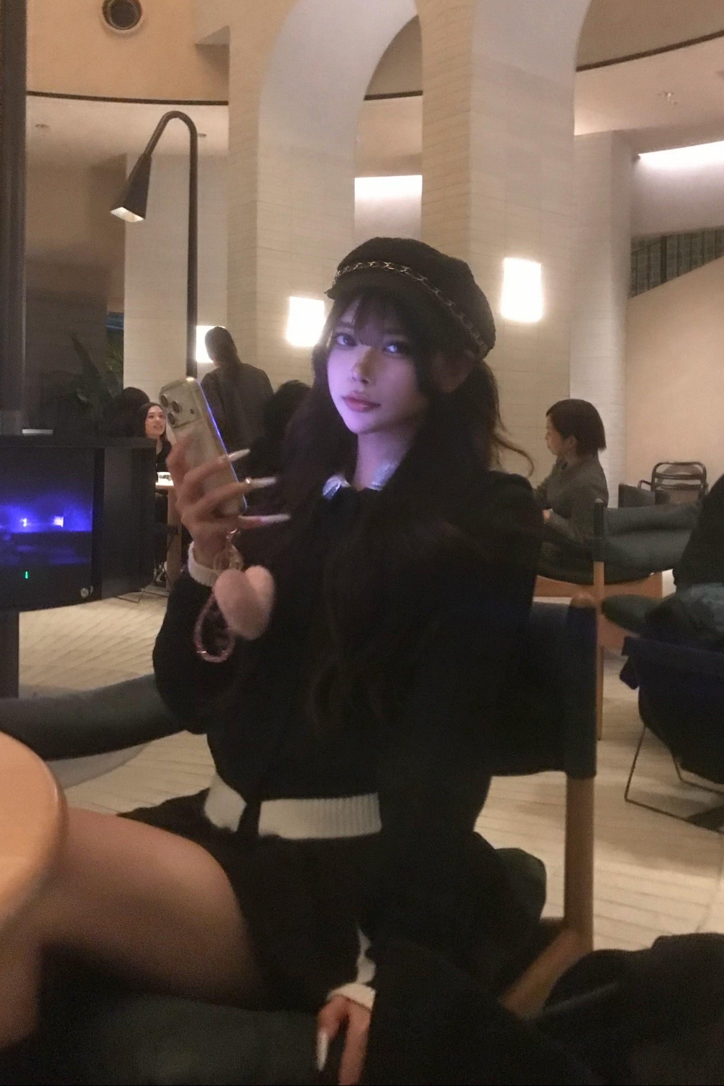 バイカラーデザインニット KR13853