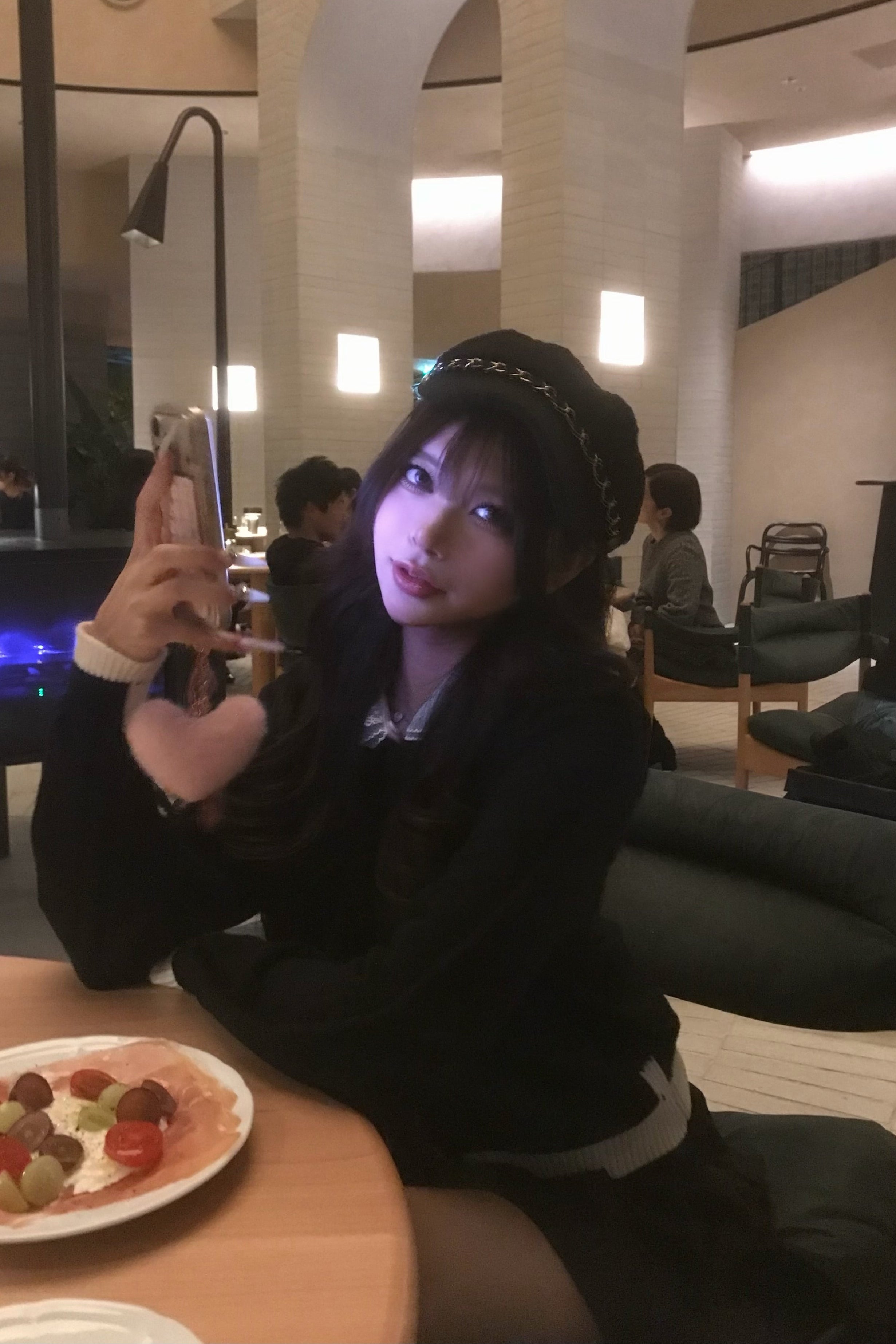 バイカラーデザインニット KR13853