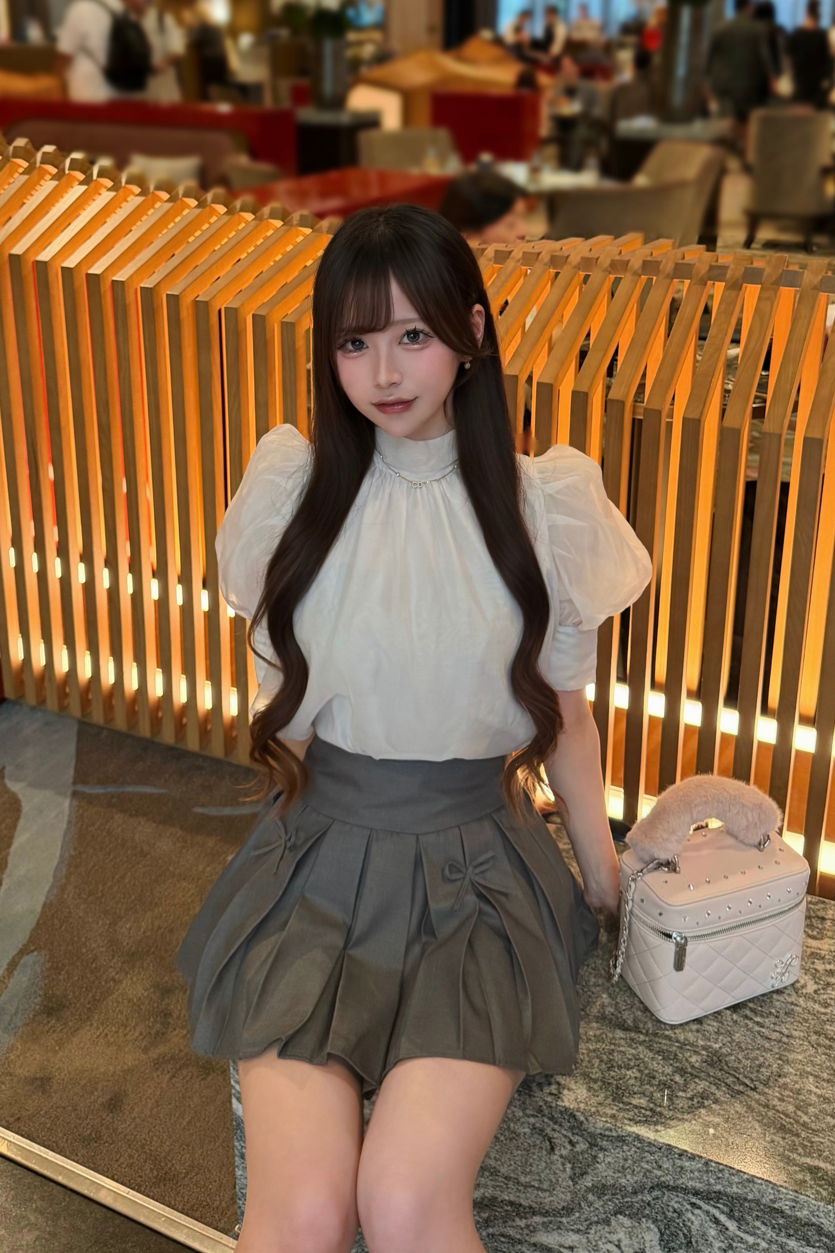 リボンプリーツスカート KR14869