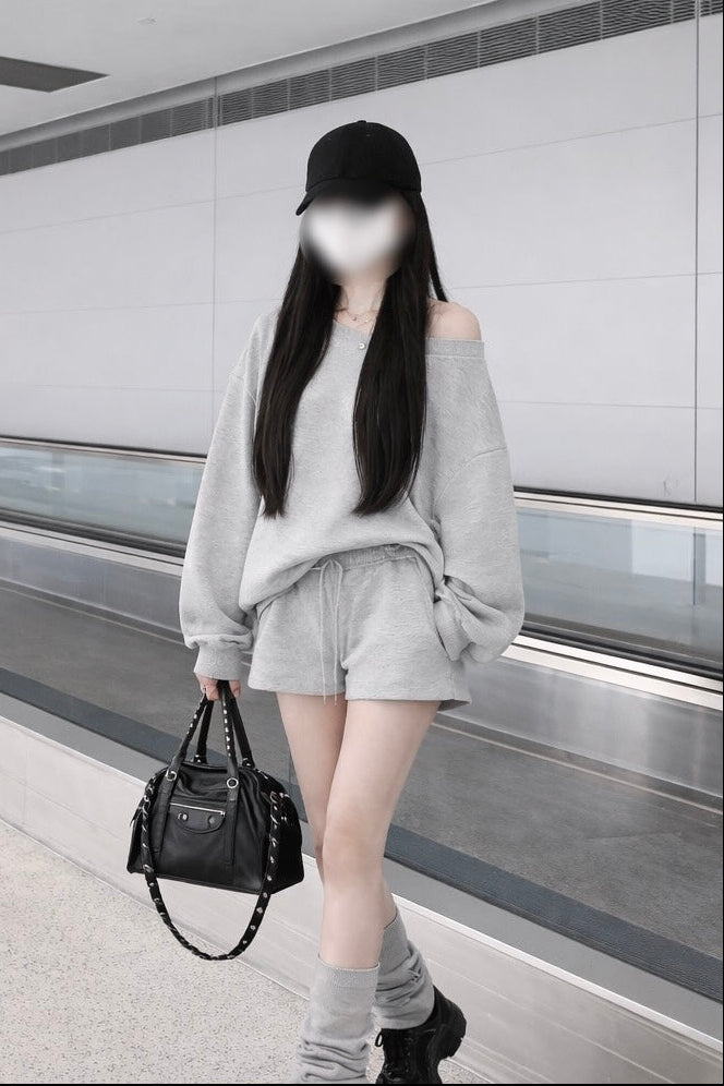 ワンオフショルスウェットセットアップ KR30469