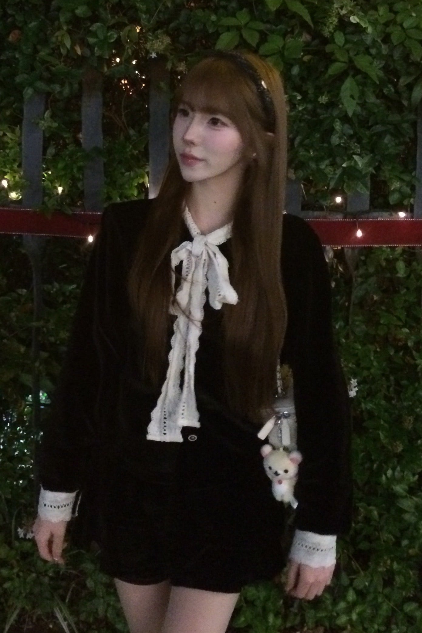 フレンチリボンベロアワンピース KR12427