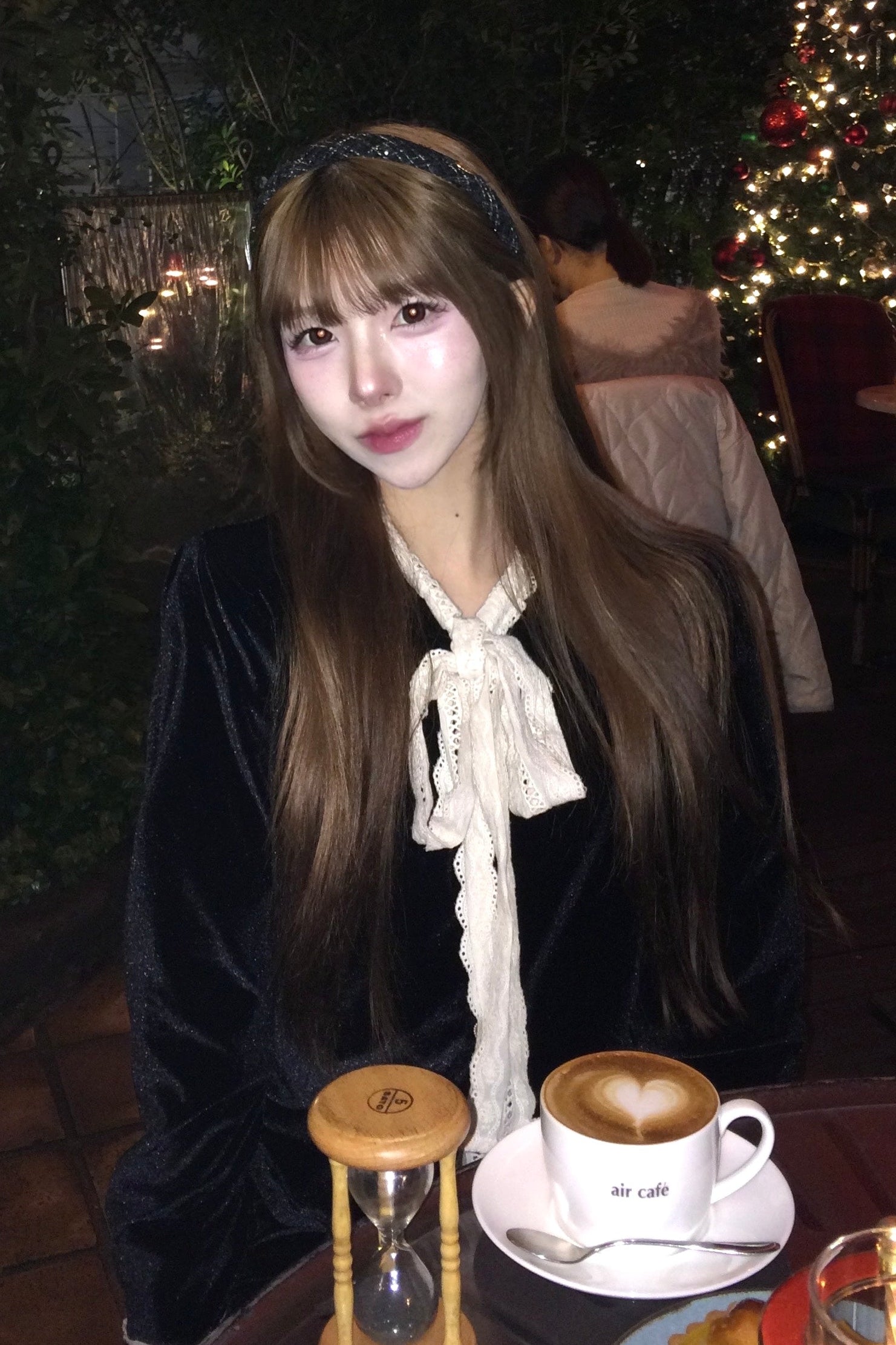 フレンチリボンベロアワンピース KR12427