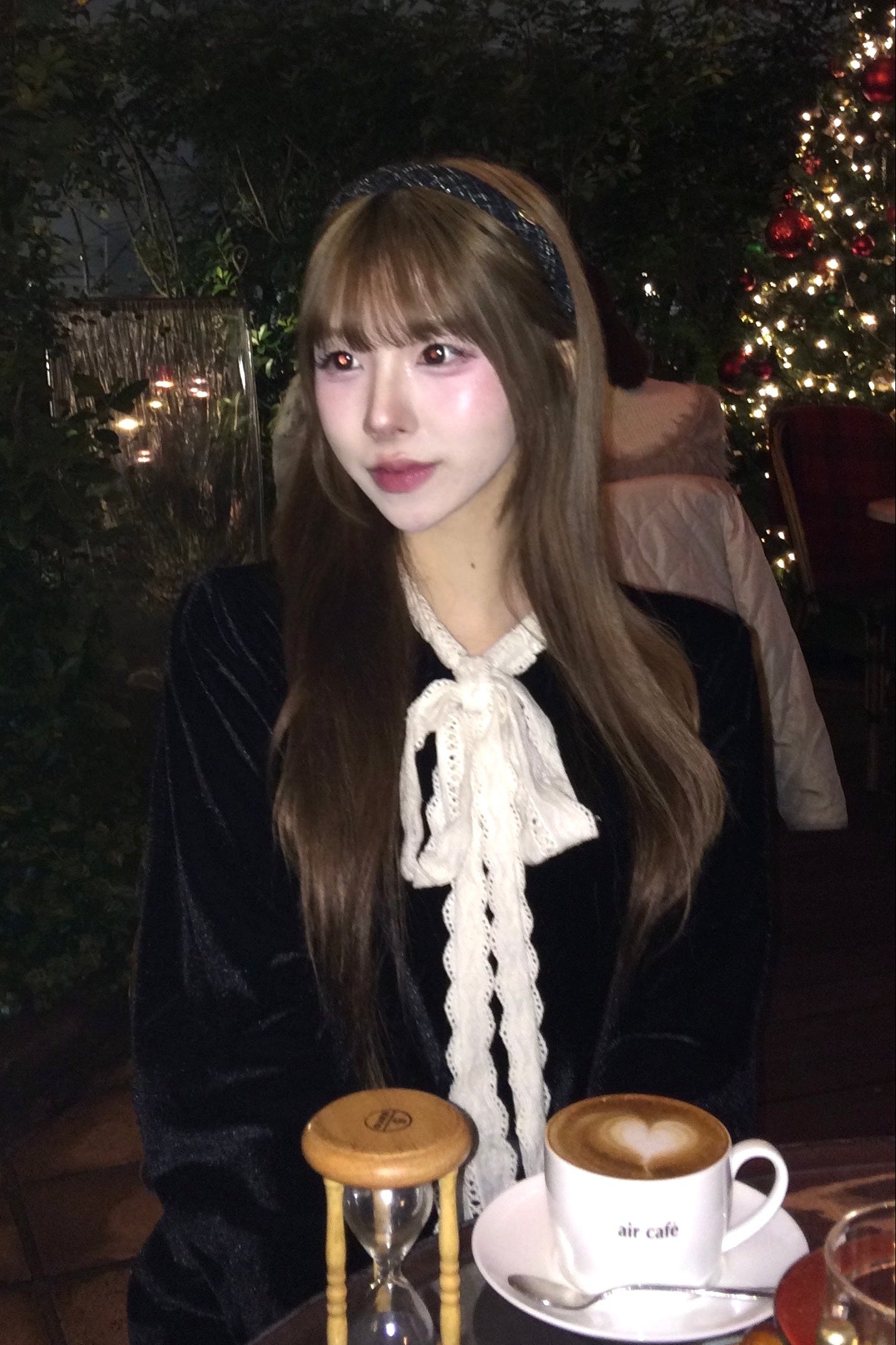 フレンチリボンベロアワンピース KR12427