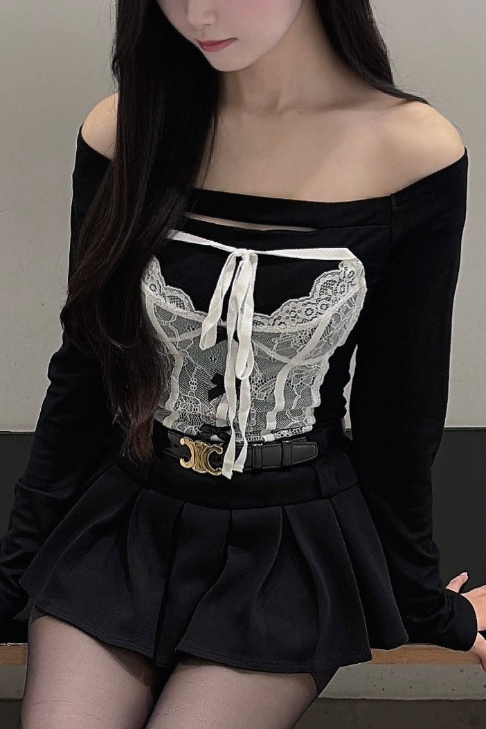 フロントレースカットソー KR13674