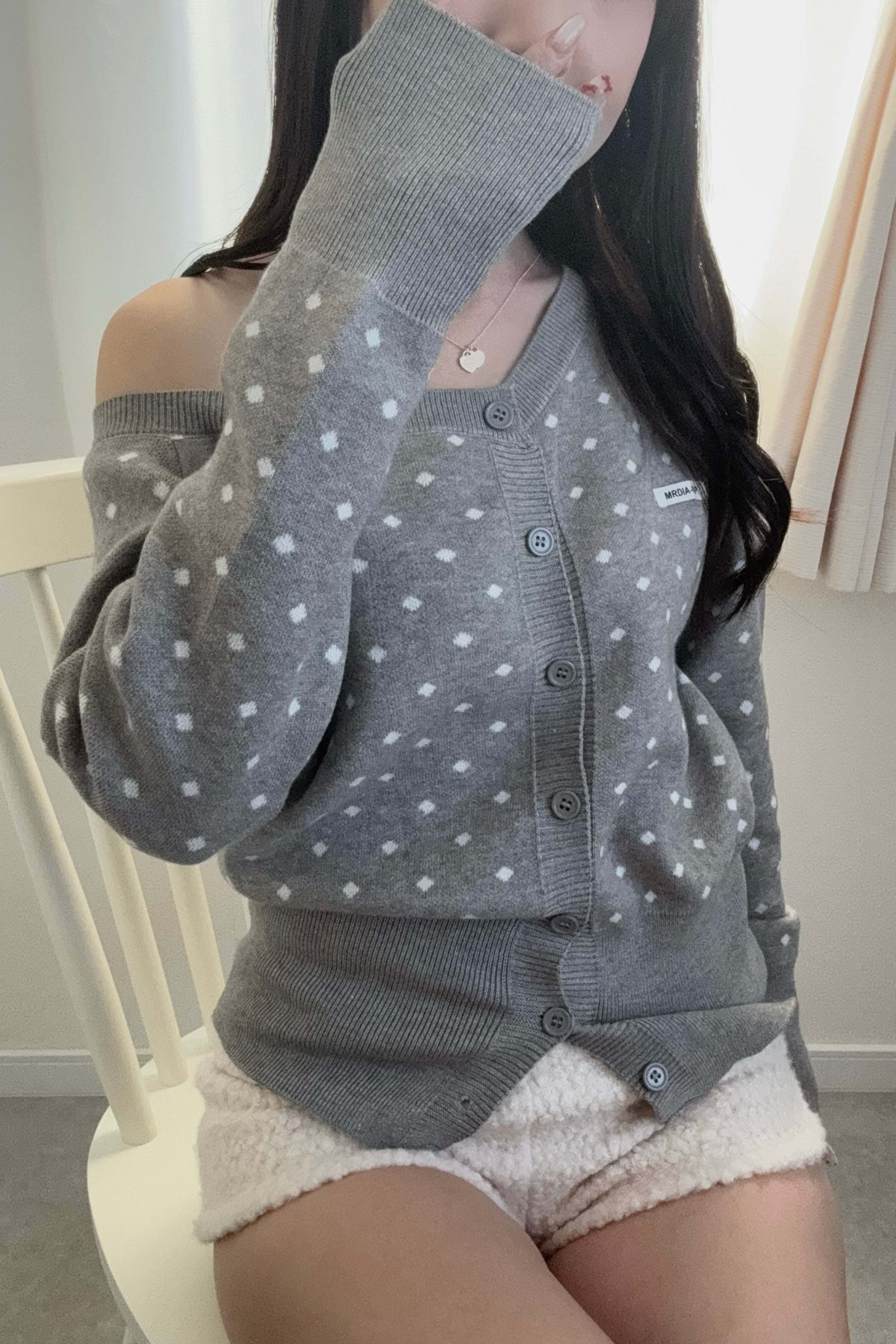 ドットワンショルニット KR13699