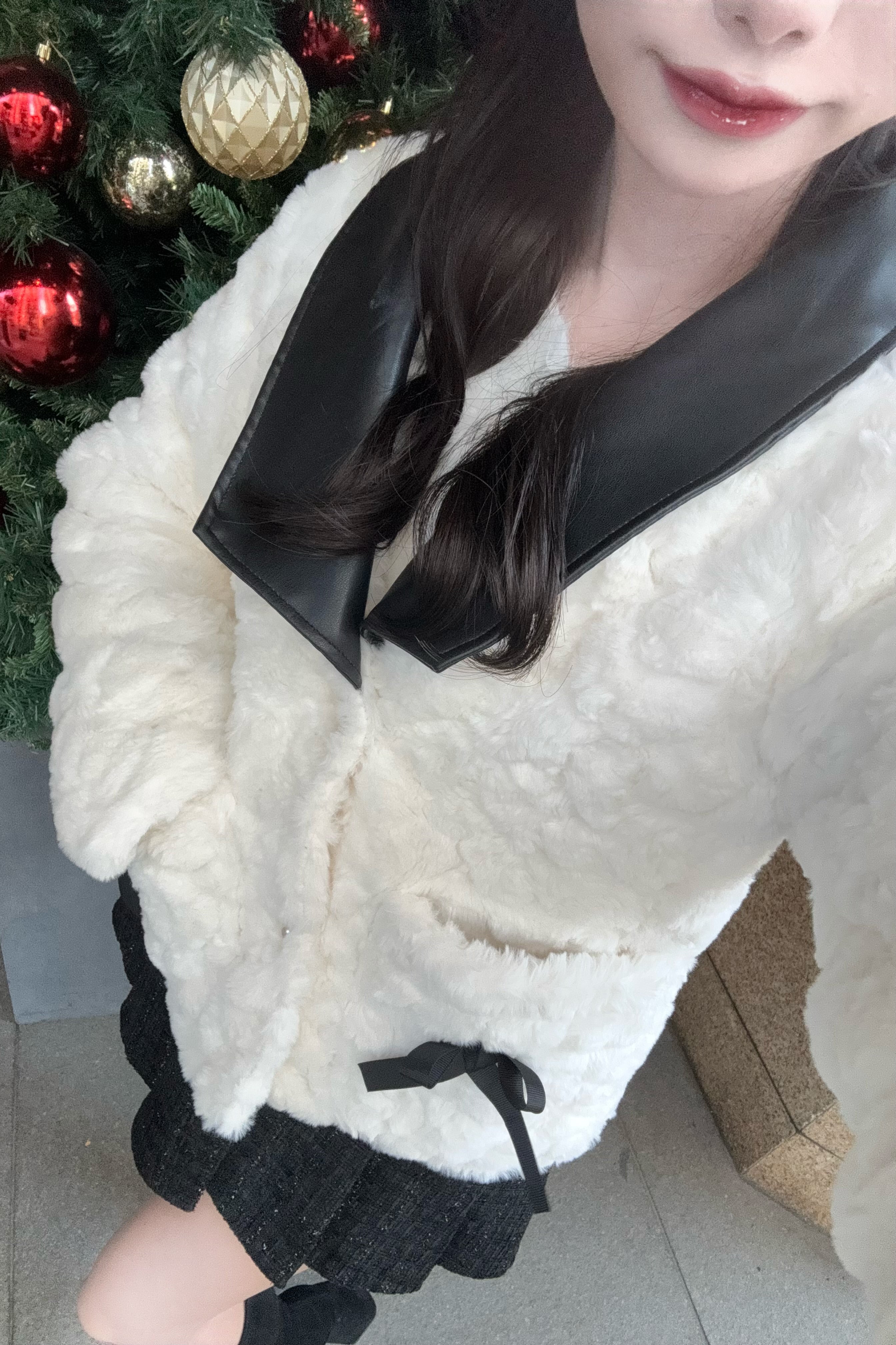 パールリボンファージャケット KR30235