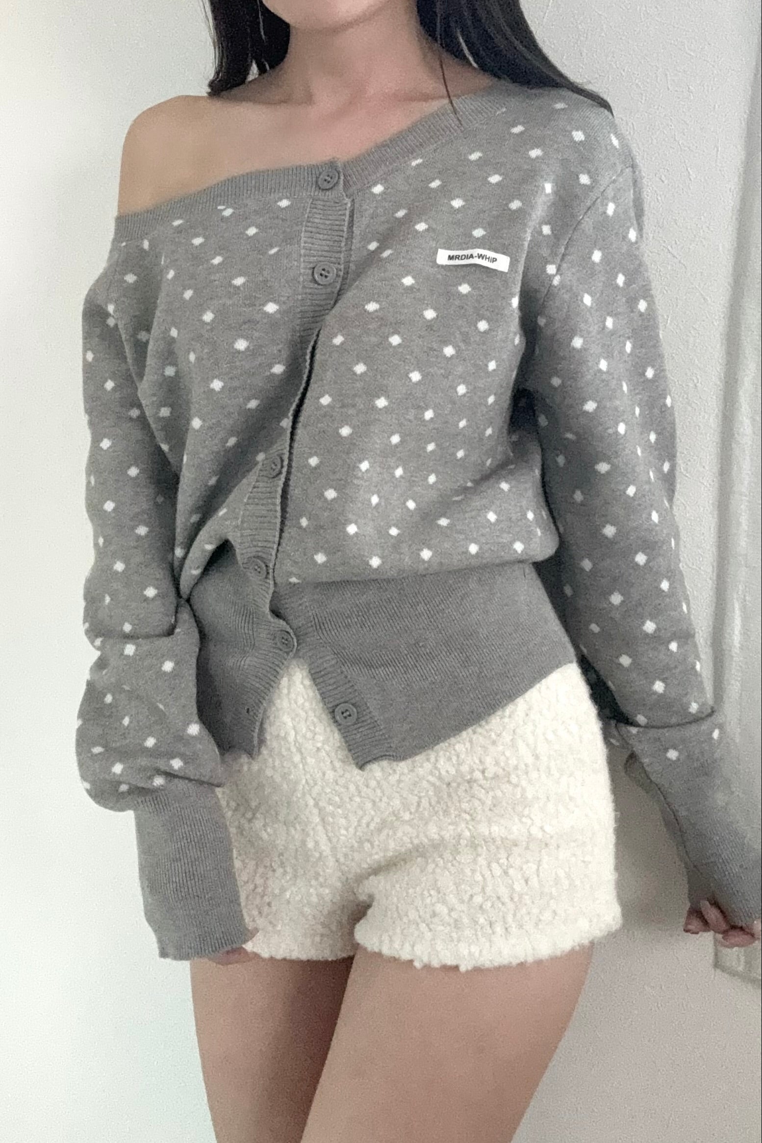 ドットワンショルニット KR13699