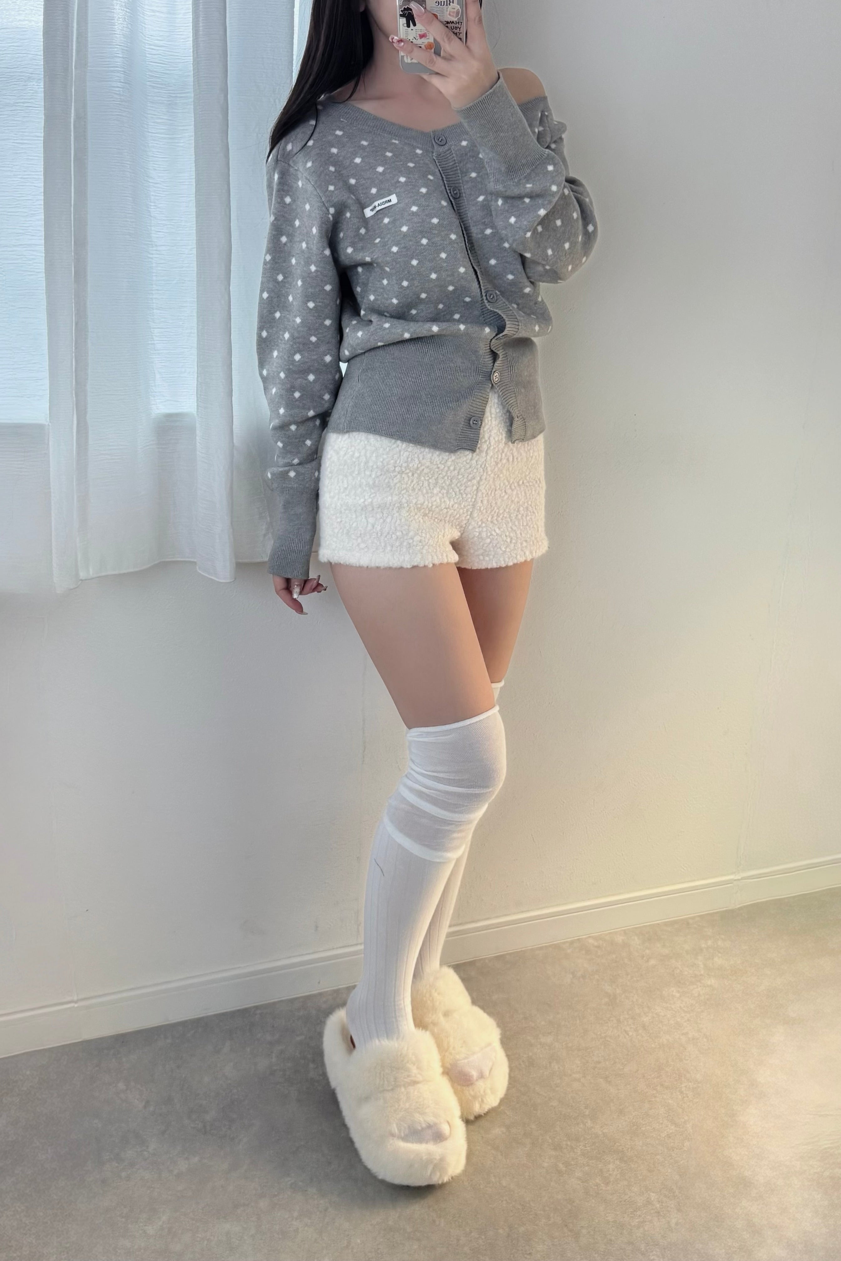 ドットワンショルニット KR13699