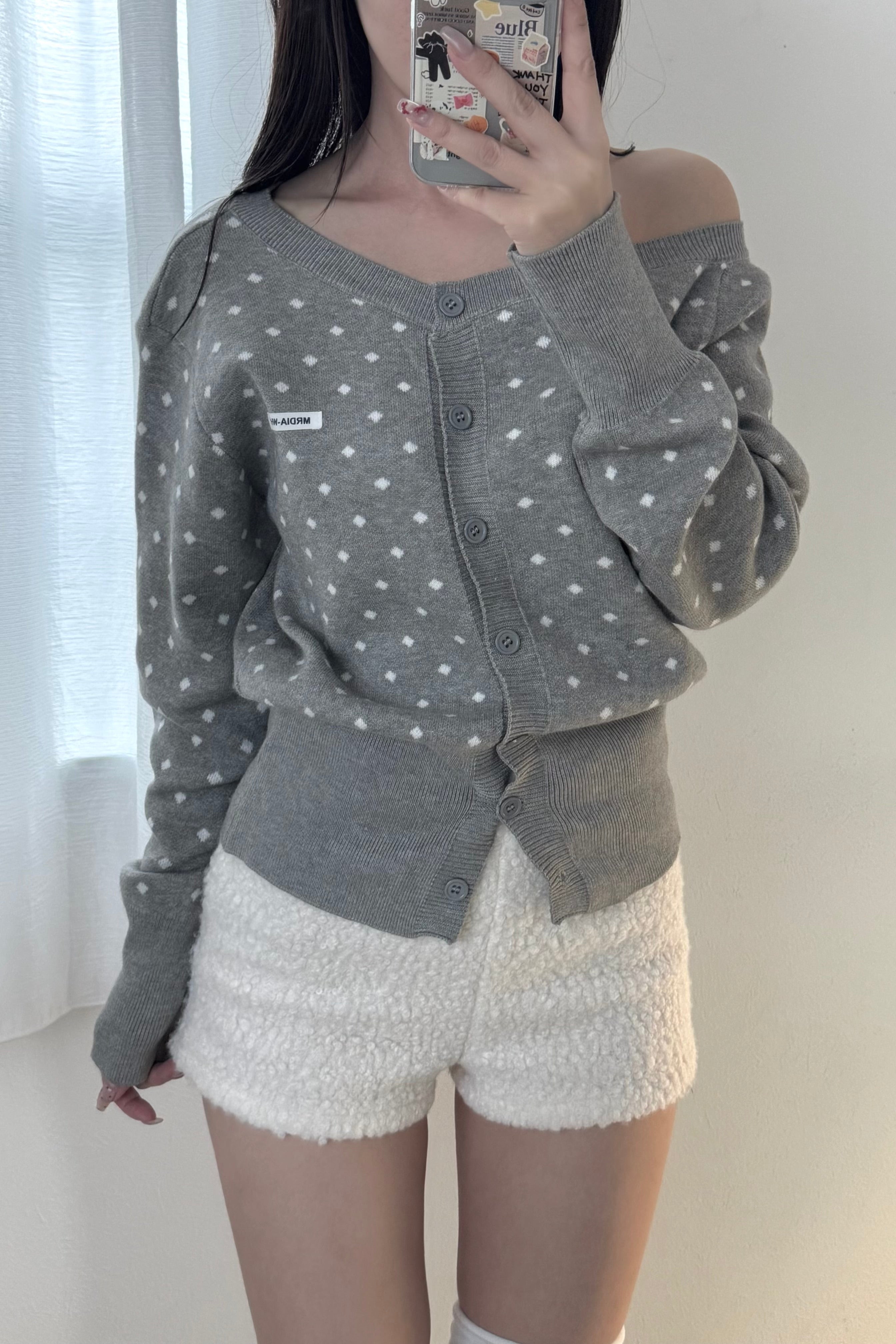 ドットワンショルニット KR13699