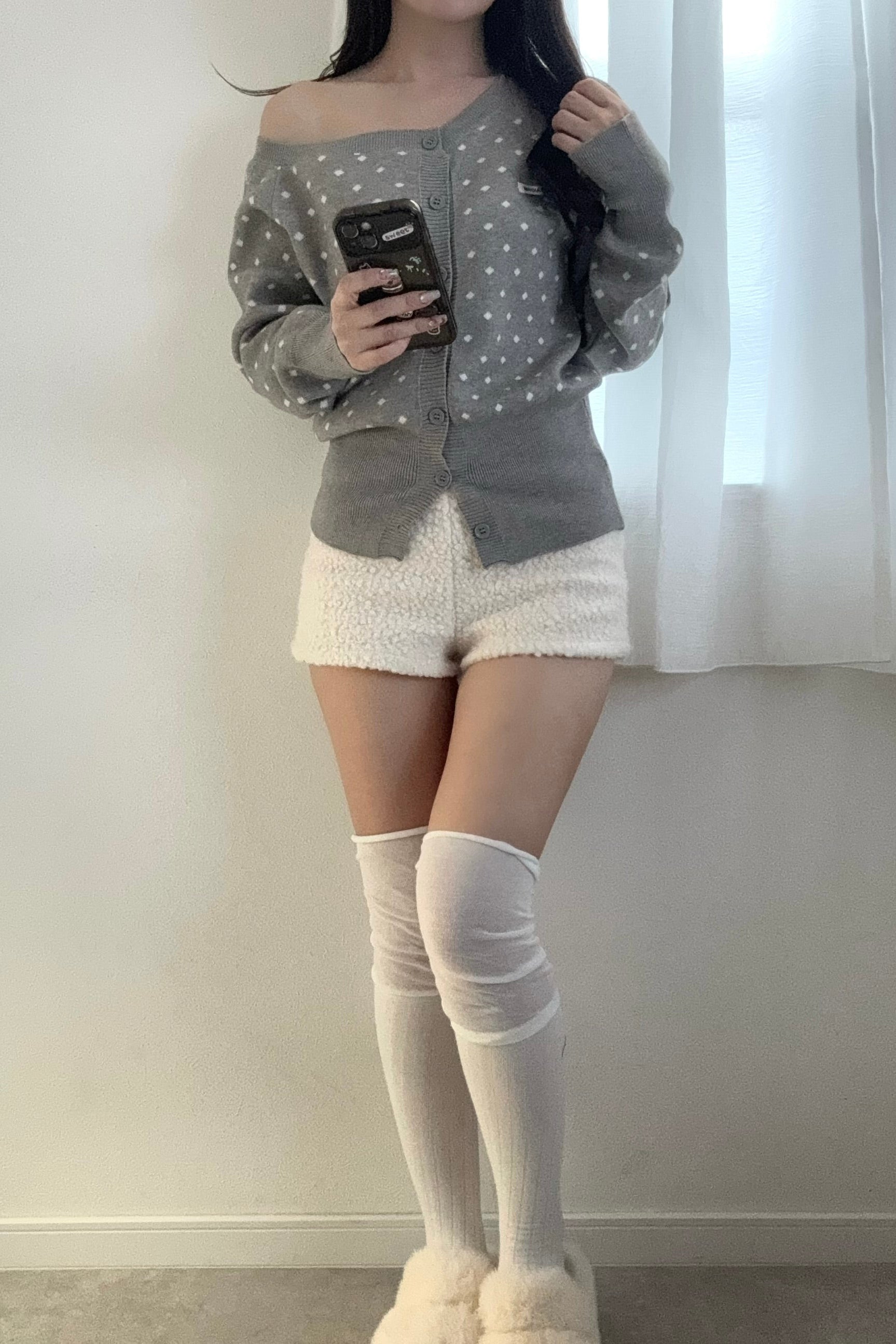 ドットワンショルニット KR13699