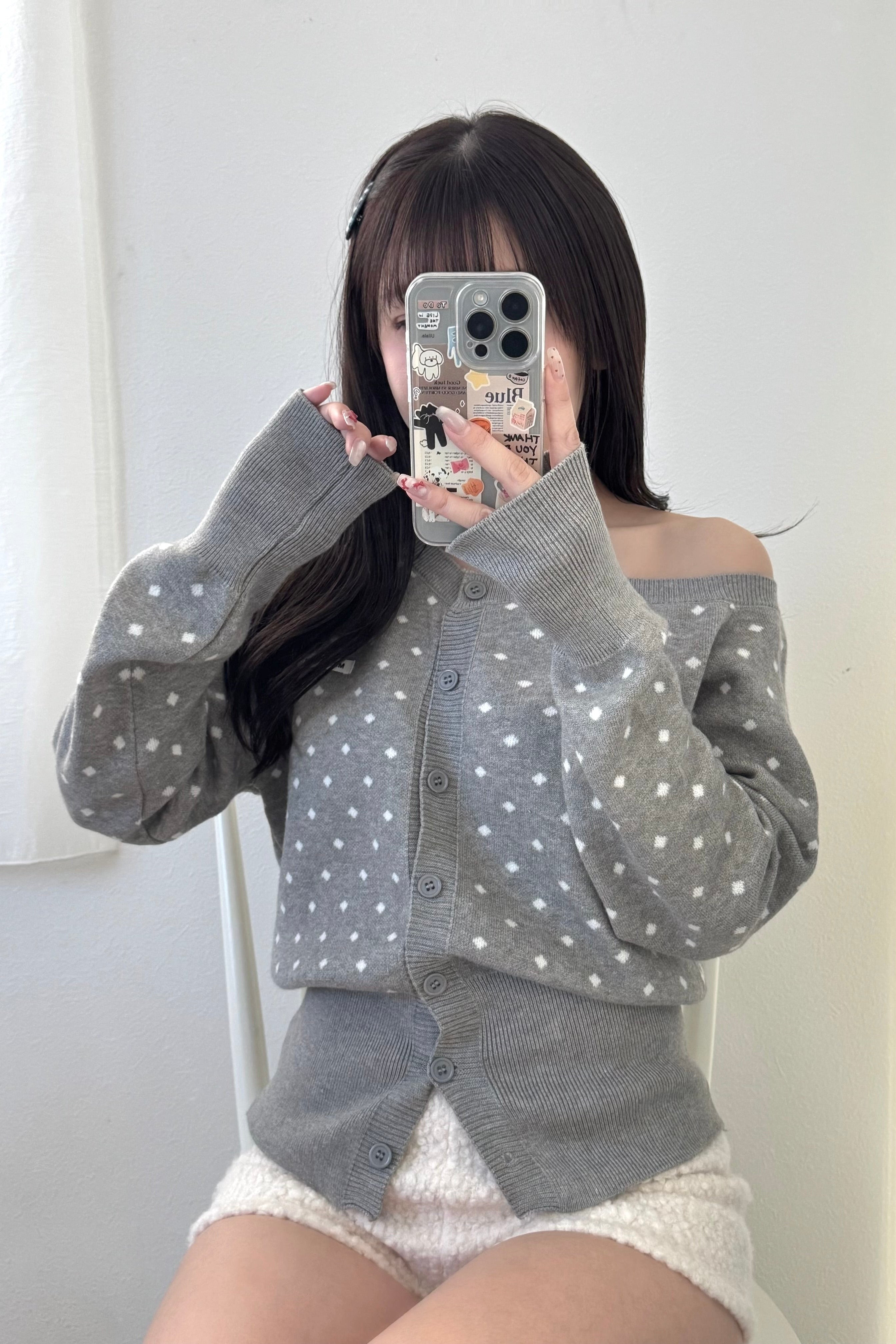 ドットワンショルニット KR13699