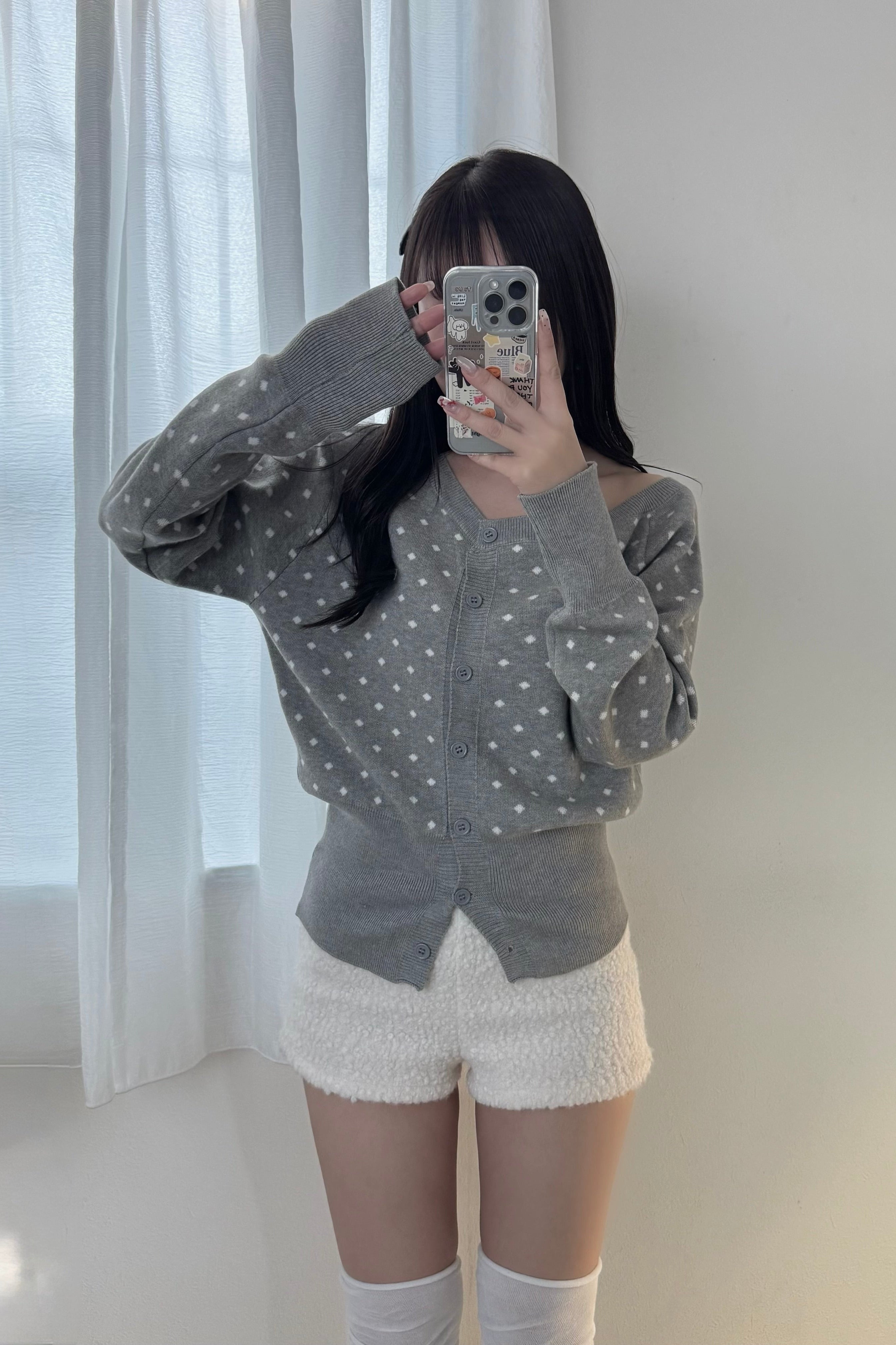 ドットワンショルニット KR13699