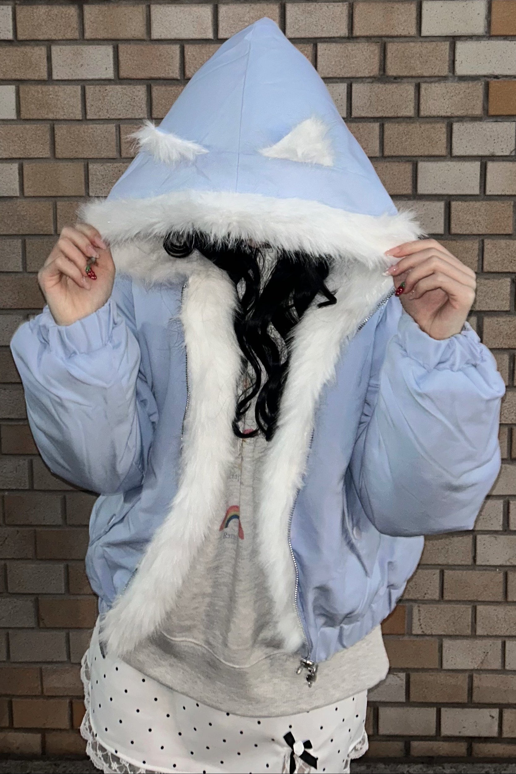 猫耳オーバーファージャケット KR30065