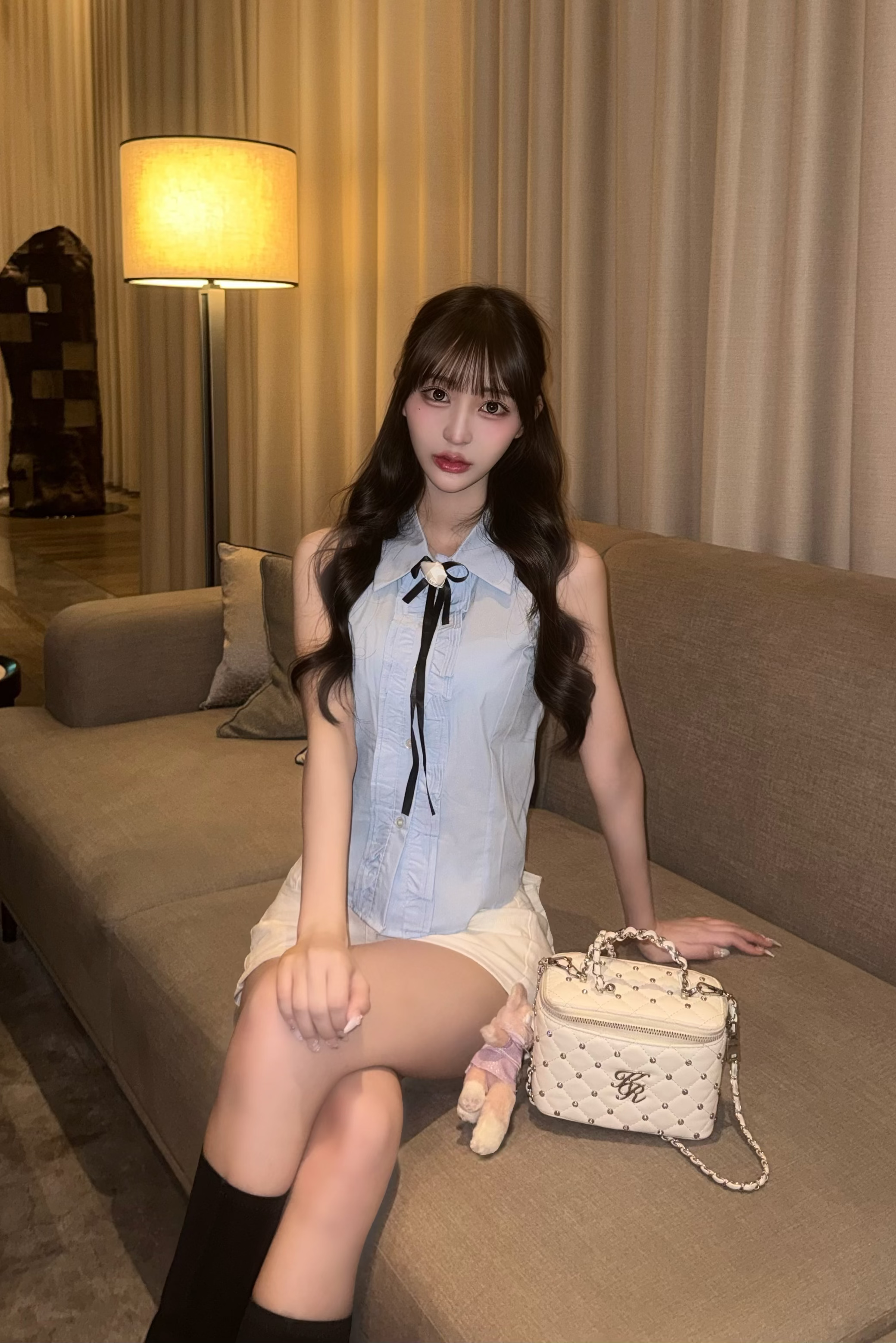 ホルターネックフリルブラウス KR14325