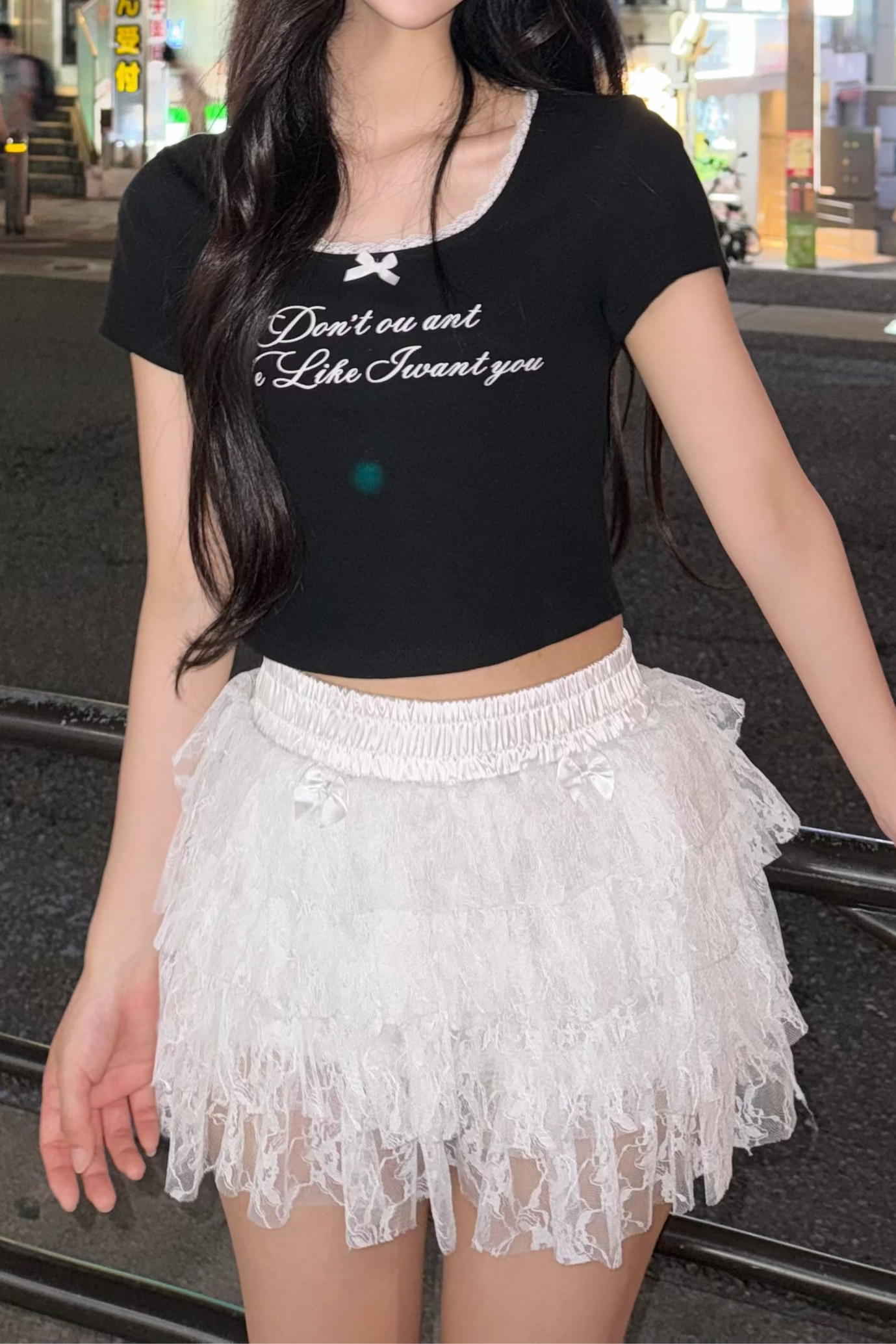 リボンレースメロウTシャツ KR10189